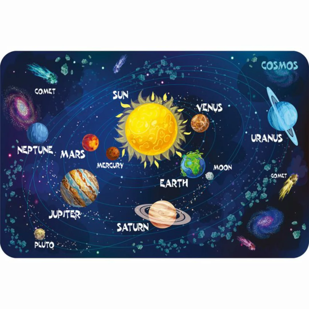 Marko Teleskop Marko Teppich Sonnensystem für Kinder (100x150cm) günstig online kaufen