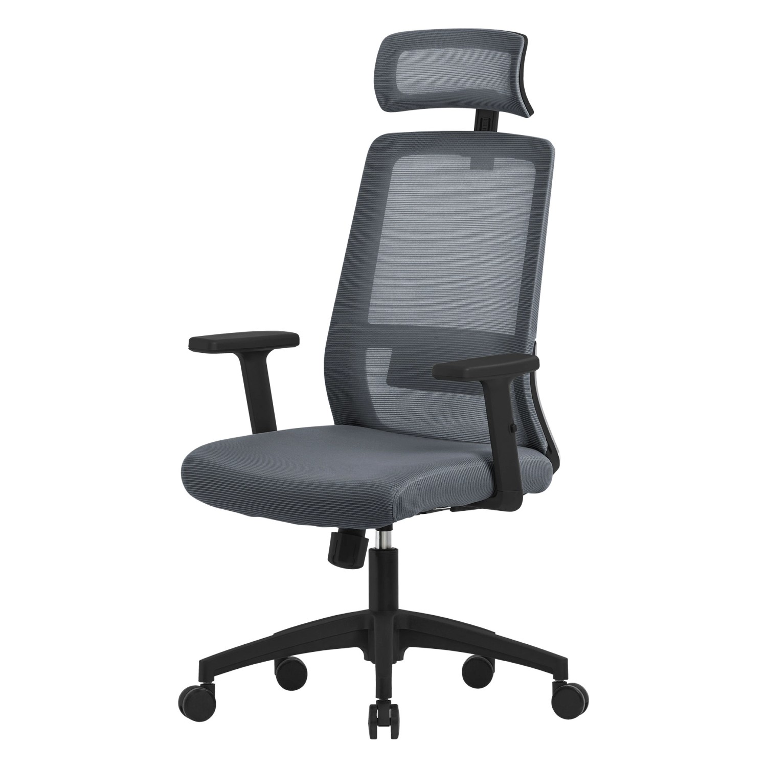 ML-Design Bürostuhl Ergonomisch Grau Mesh Drehstuhl mit Rollen günstig online kaufen