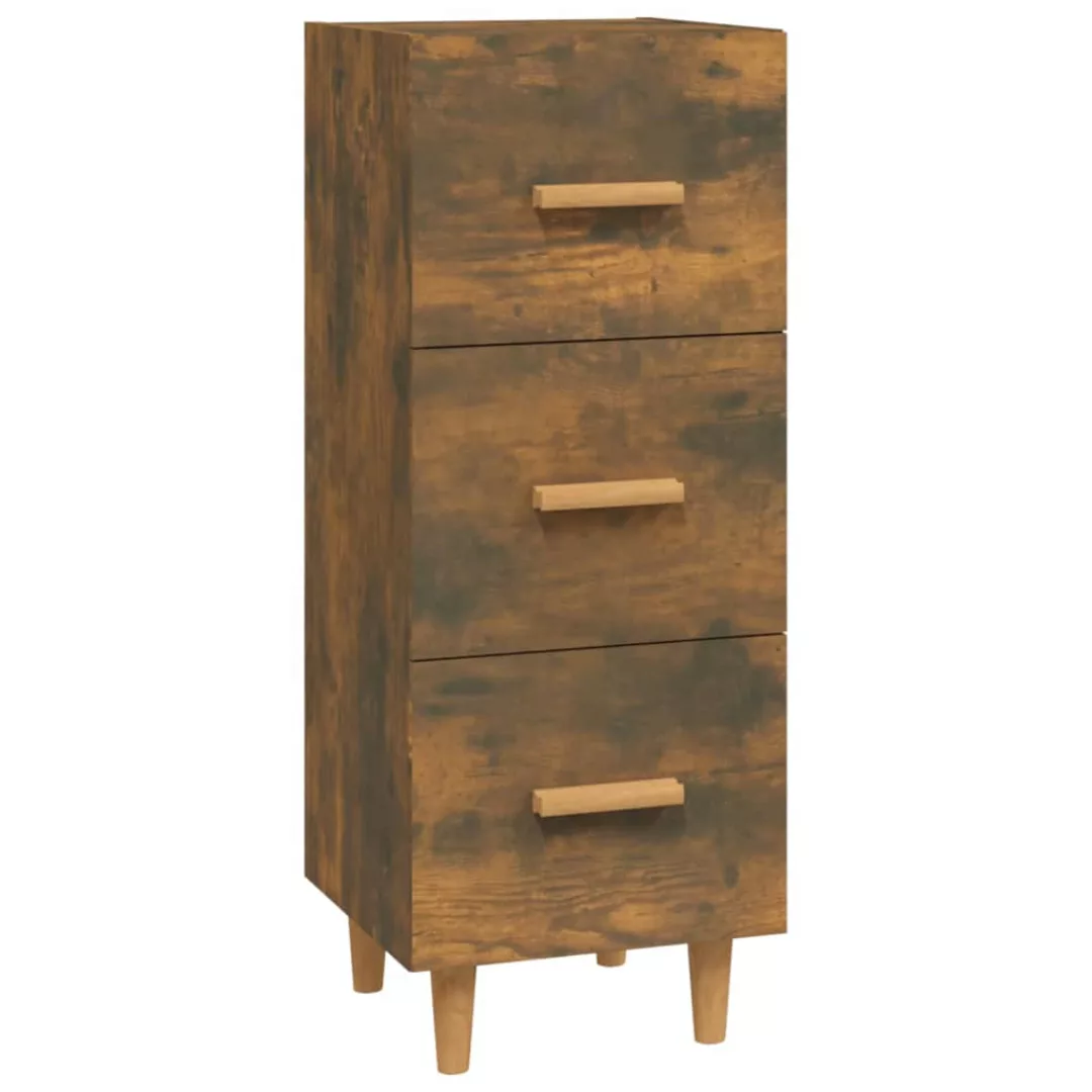 Vidaxl Sideboard Räuchereiche 34,5x34x90 Cm Holzwerkstoff günstig online kaufen