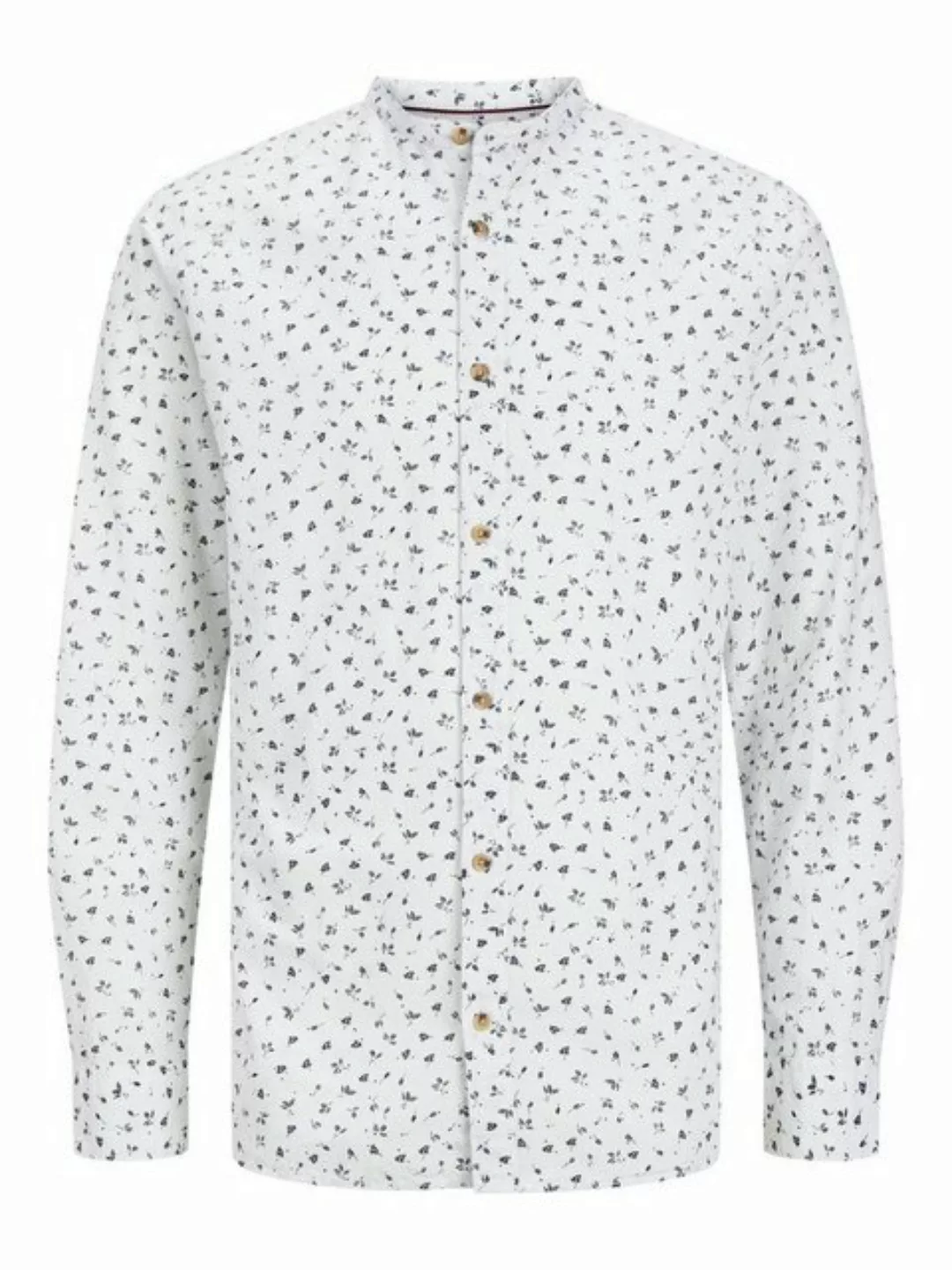 Jack & Jones Blusenshirt JJLINEN BLEND BAND AOP SHIRT LS günstig online kaufen