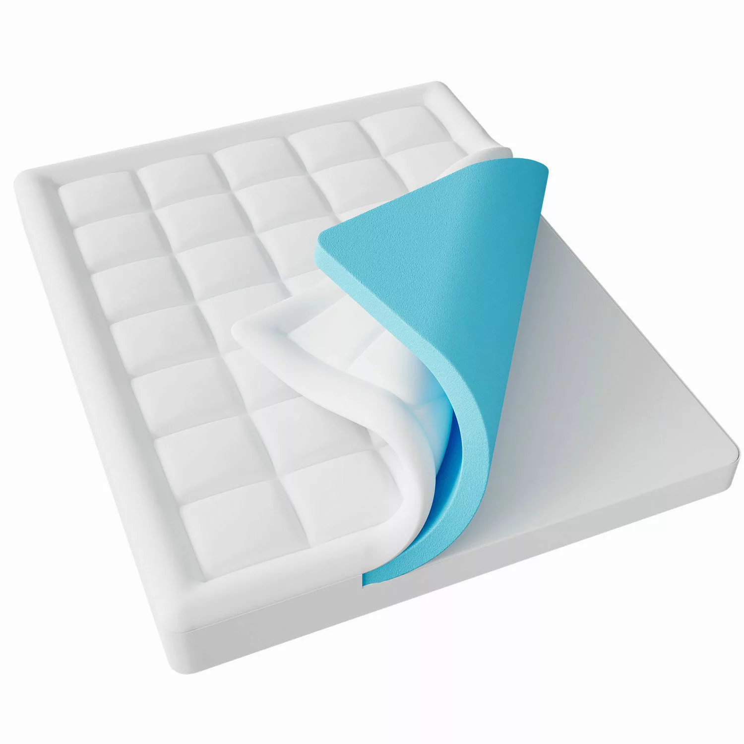 Elemuse, Topper H3 Memory-Schaum Matratzentopper, Waschbar günstig online kaufen