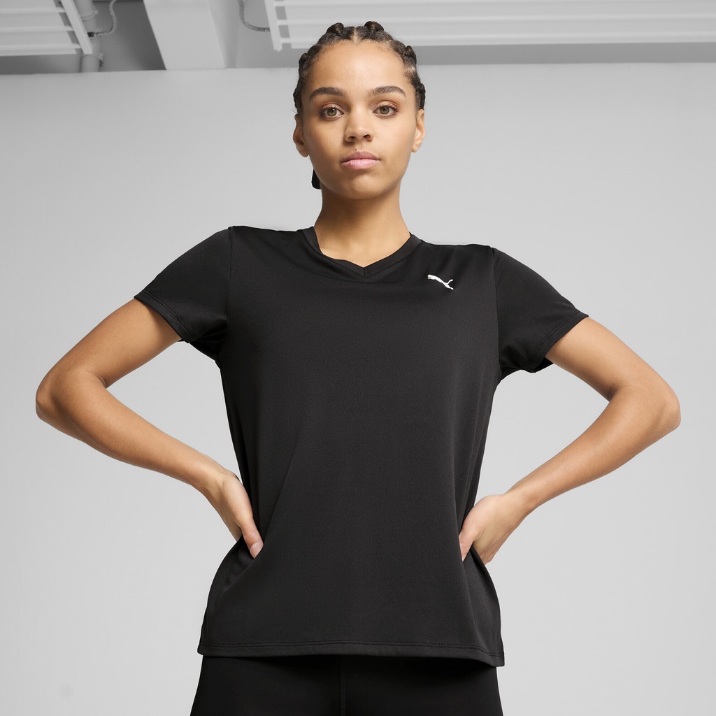 PUMA Trainingsshirt "W TAD ESSENTIAL VNECK TEE" günstig online kaufen