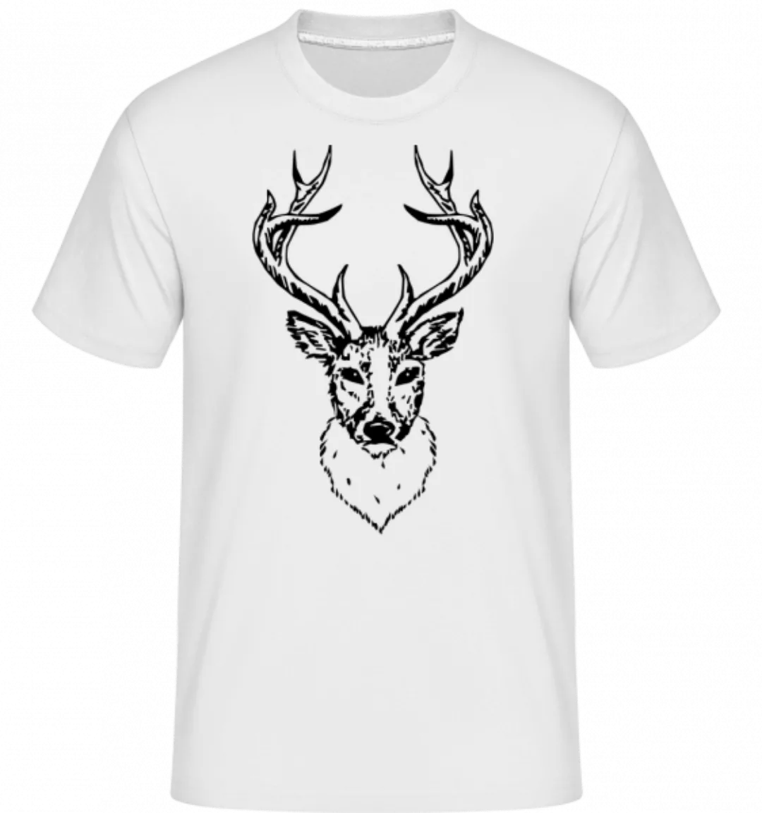 Deer Head Black · Shirtinator Männer T-Shirt günstig online kaufen