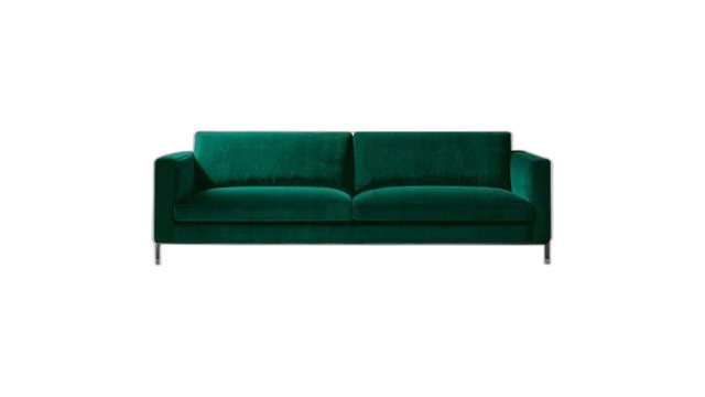 Xlmoebel 3-Sitzer Wohnzimmer Grün Dreisitzer Textil Stil Couch Polster Sofa günstig online kaufen