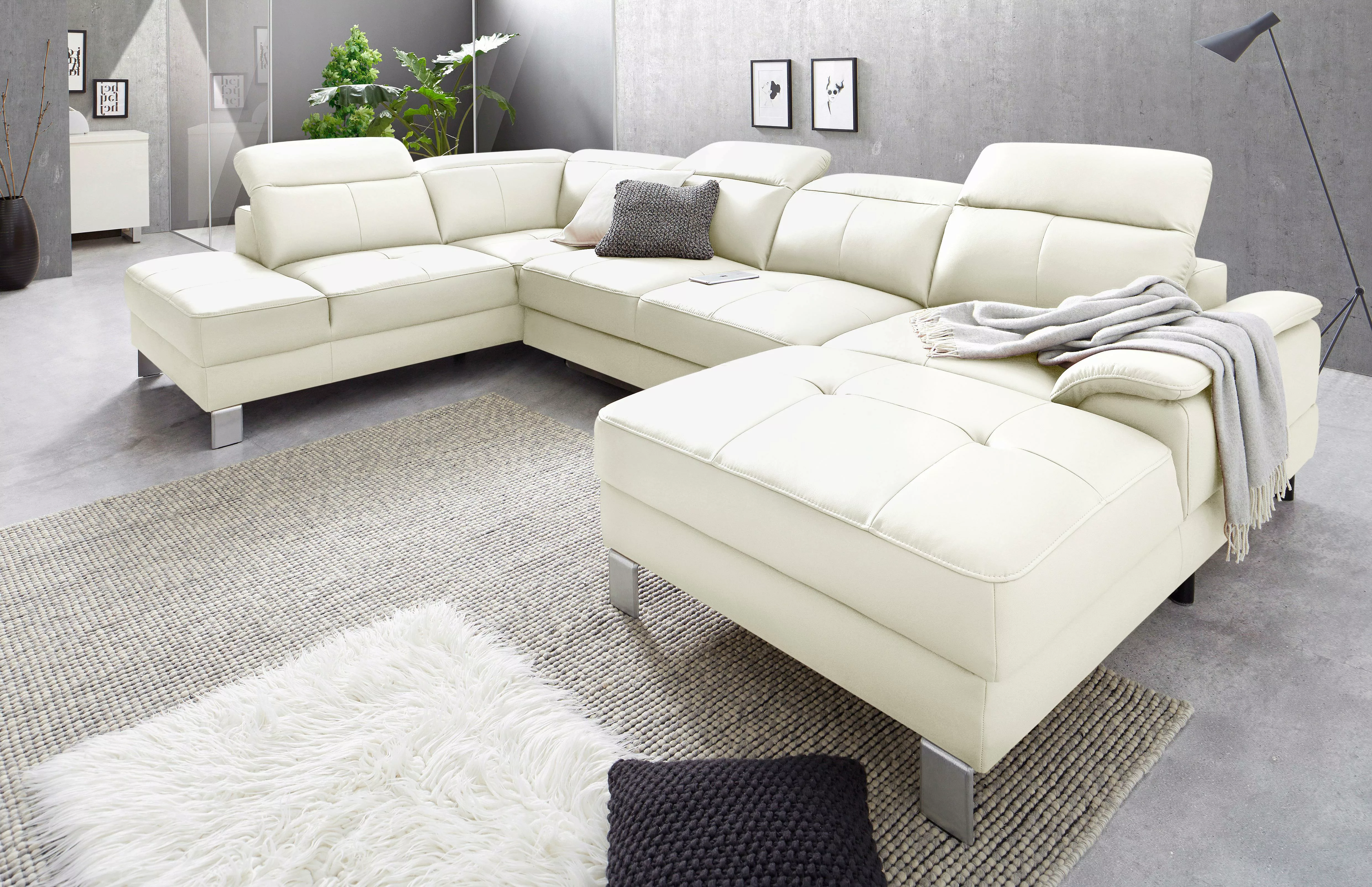 exxpo - sofa fashion Wohnlandschaft "Mantua 2, U-Form" günstig online kaufen