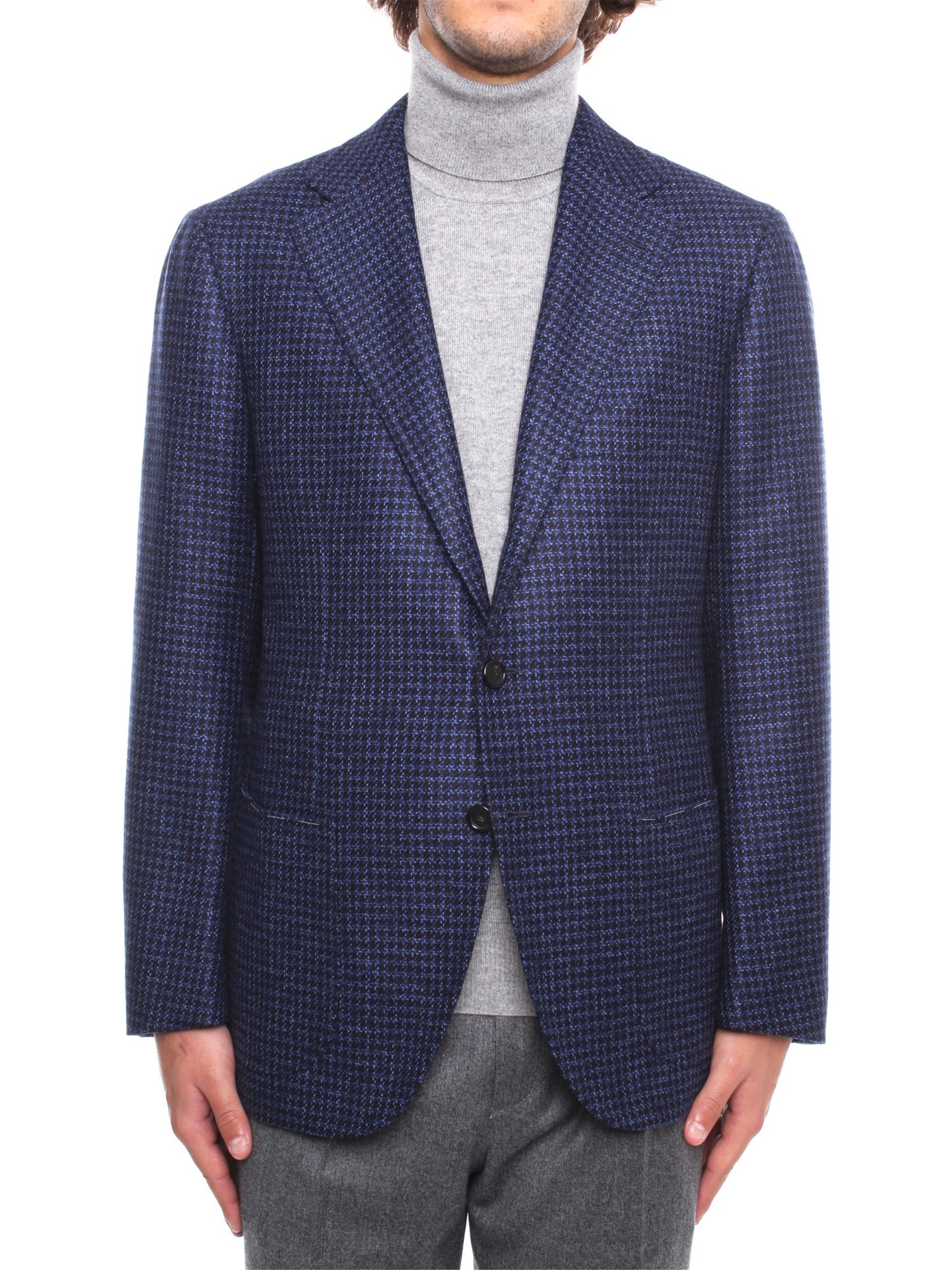 cesare attolini Blazer Herren blau Cashmere günstig online kaufen