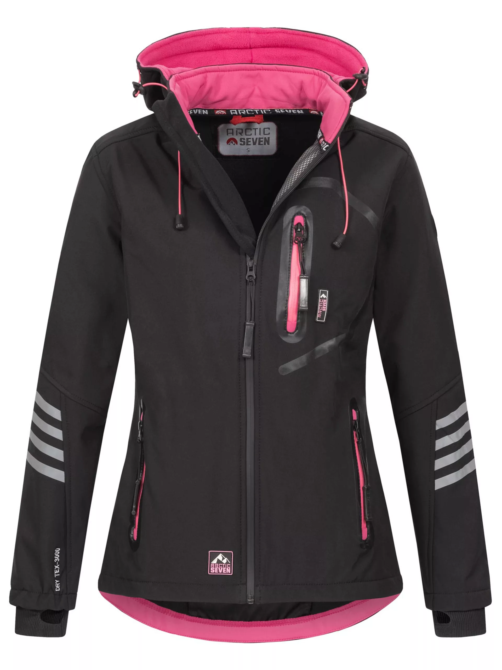 Arctic Seven Softshelljacke "ASNicolia", funktionale Outdoorjacke mit abneh günstig online kaufen