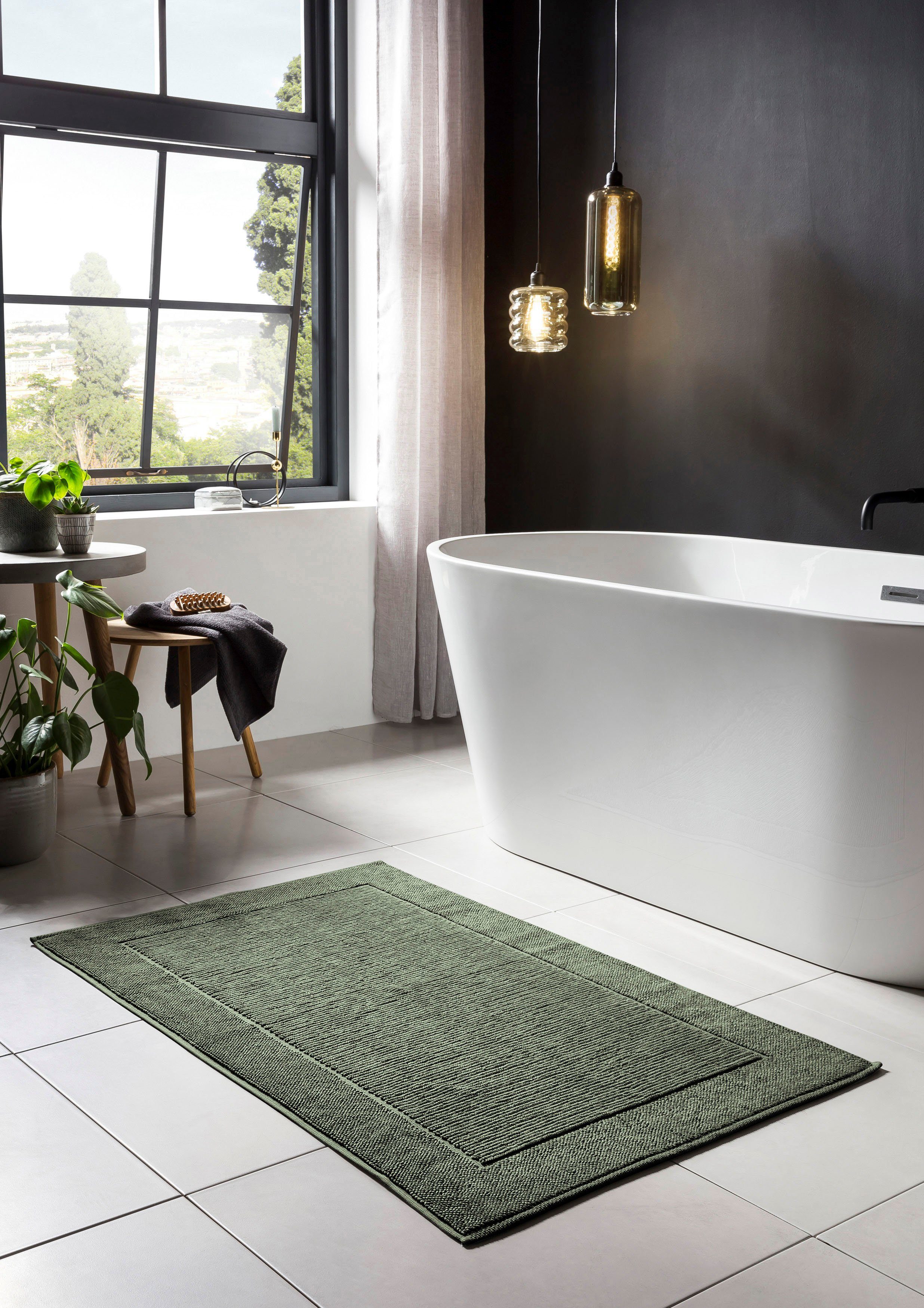done.® Badematte »Damian«, fußbodenheizungsgeeignet, Badteppich, Uni-Farben günstig online kaufen