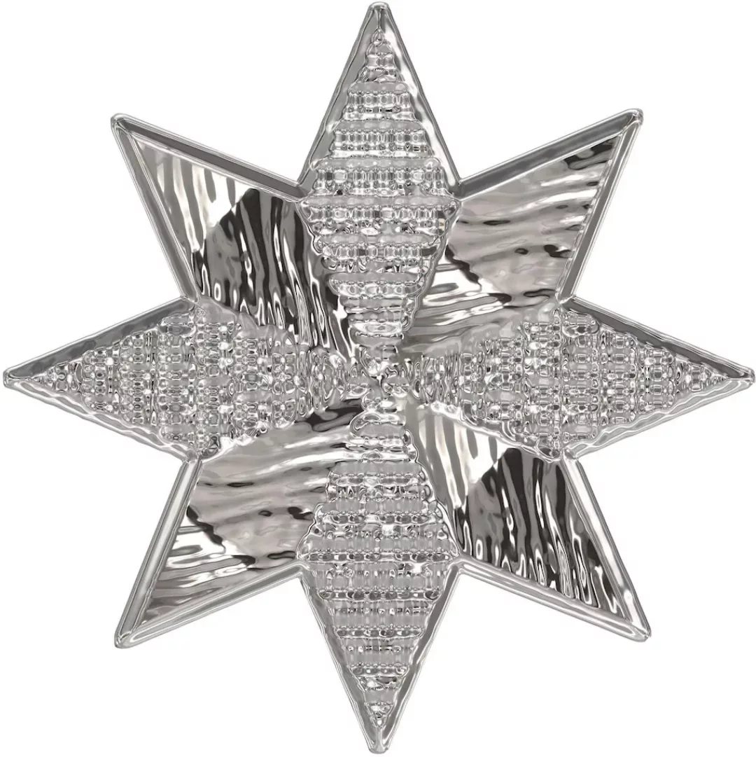 Wall-Art Wandtattoo »Metallic Star Silber Stern« günstig online kaufen