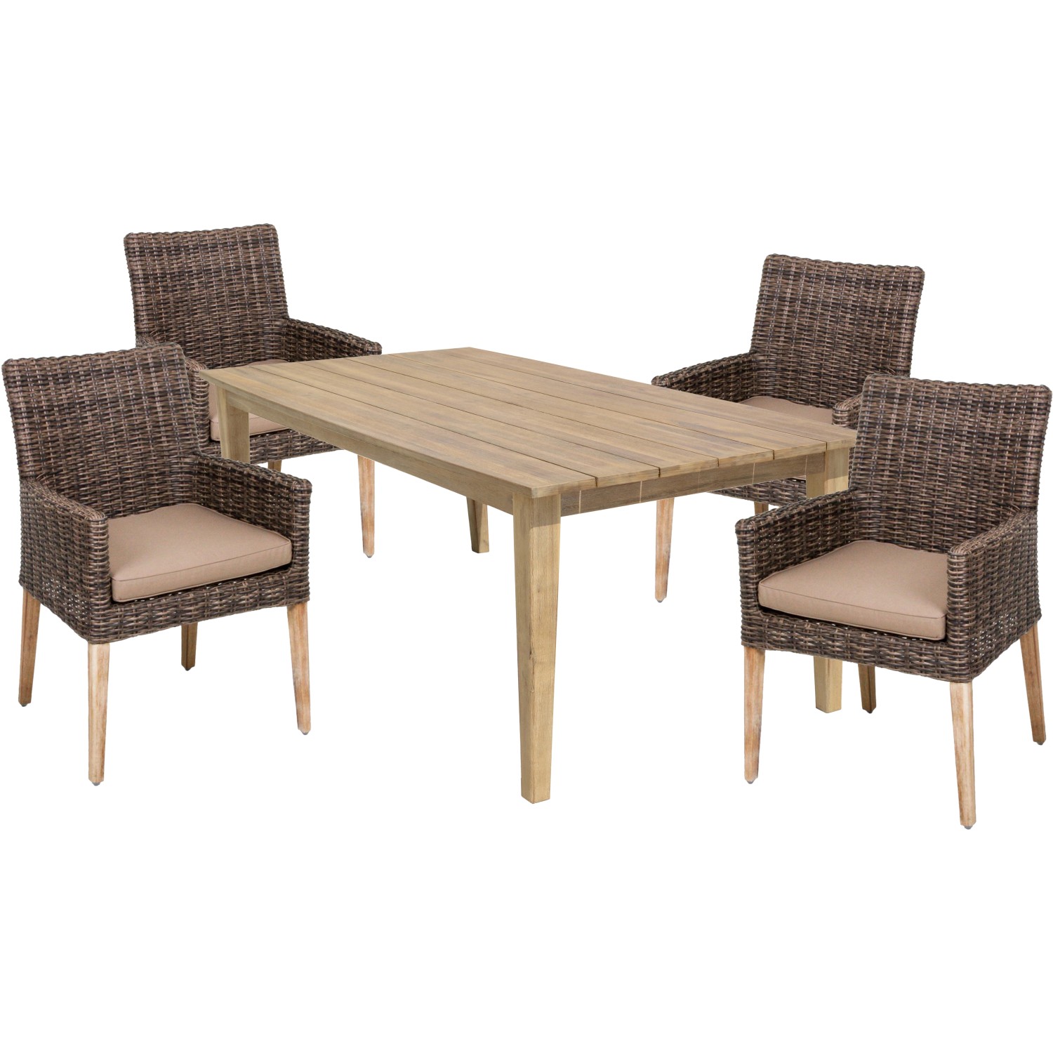 Garden Pleasure Sitzgruppe Norvell/Visalia 190 cm x 89 cm x 280 cm Braun FS günstig online kaufen