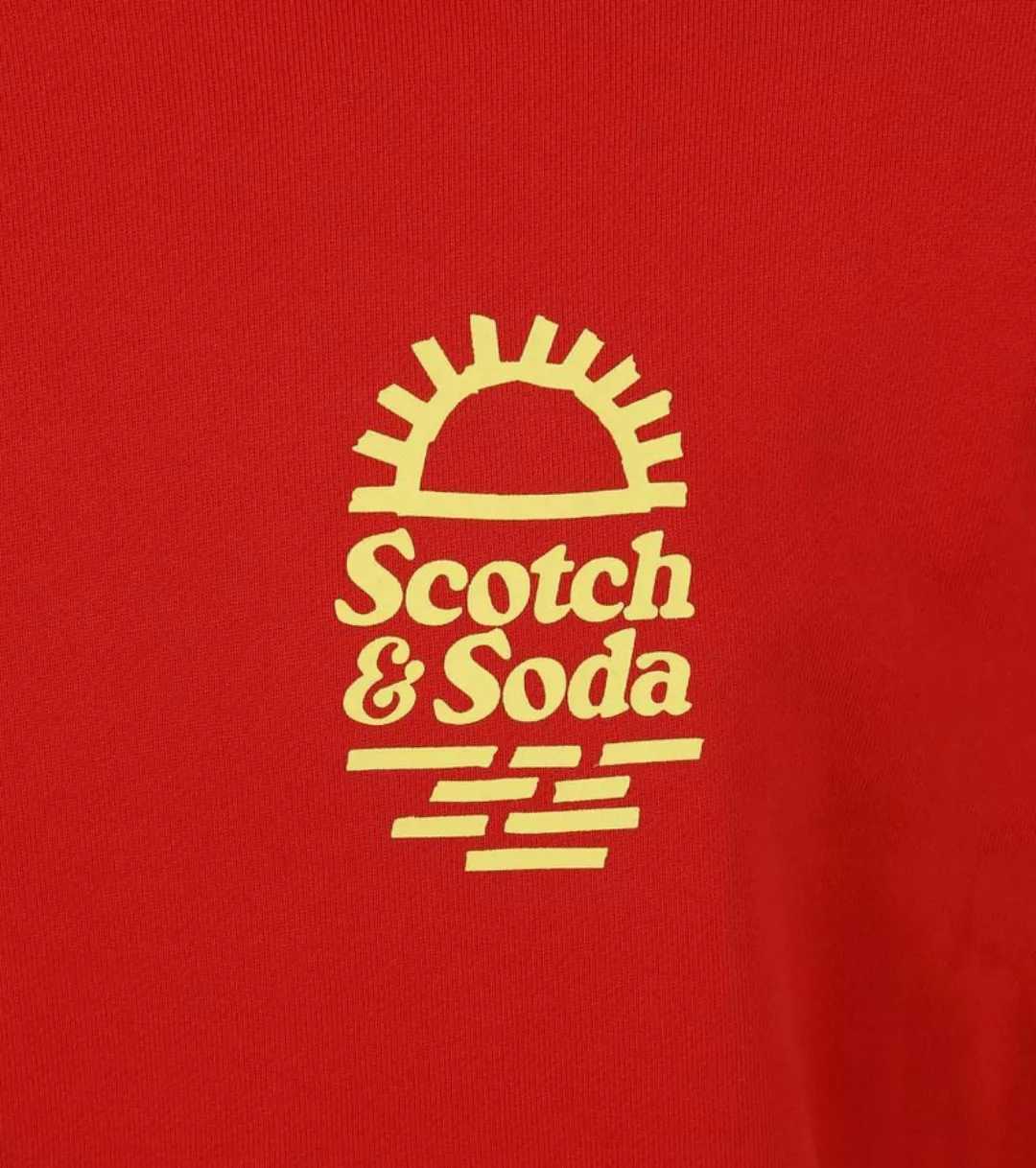 Scotch and Soda Pullover Druck Rot - Größe XL günstig online kaufen
