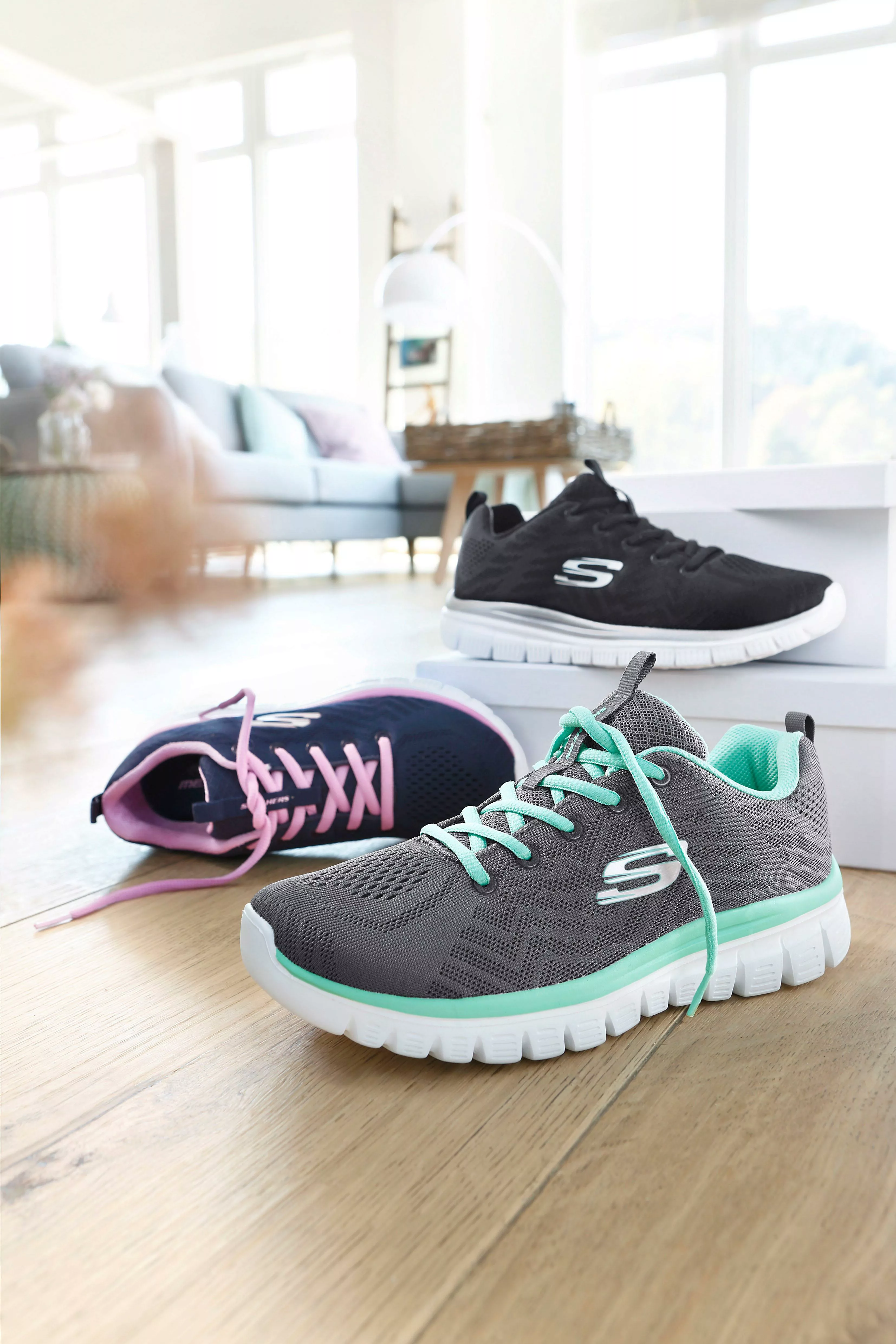 Skechers Sneaker "Graceful - Get Connected", Freizeitschuh, Halbschuh, Schn günstig online kaufen