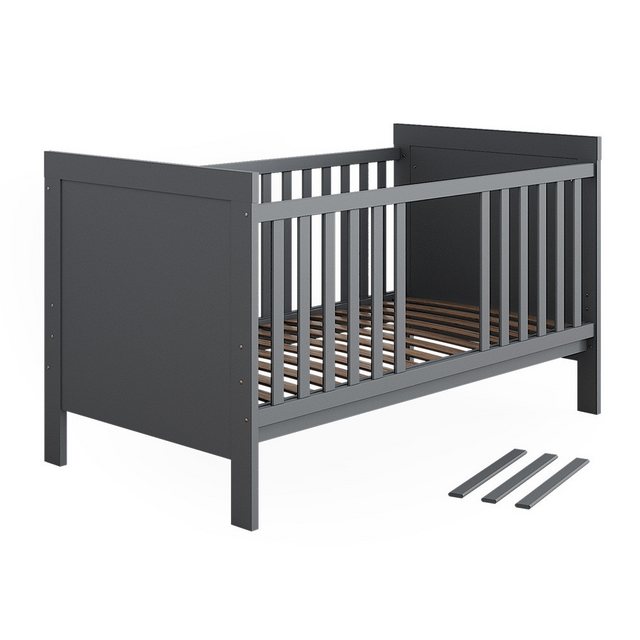 VitaliSpa® Babybett Ajaton, Grau, 144.4 x 83 cm günstig online kaufen