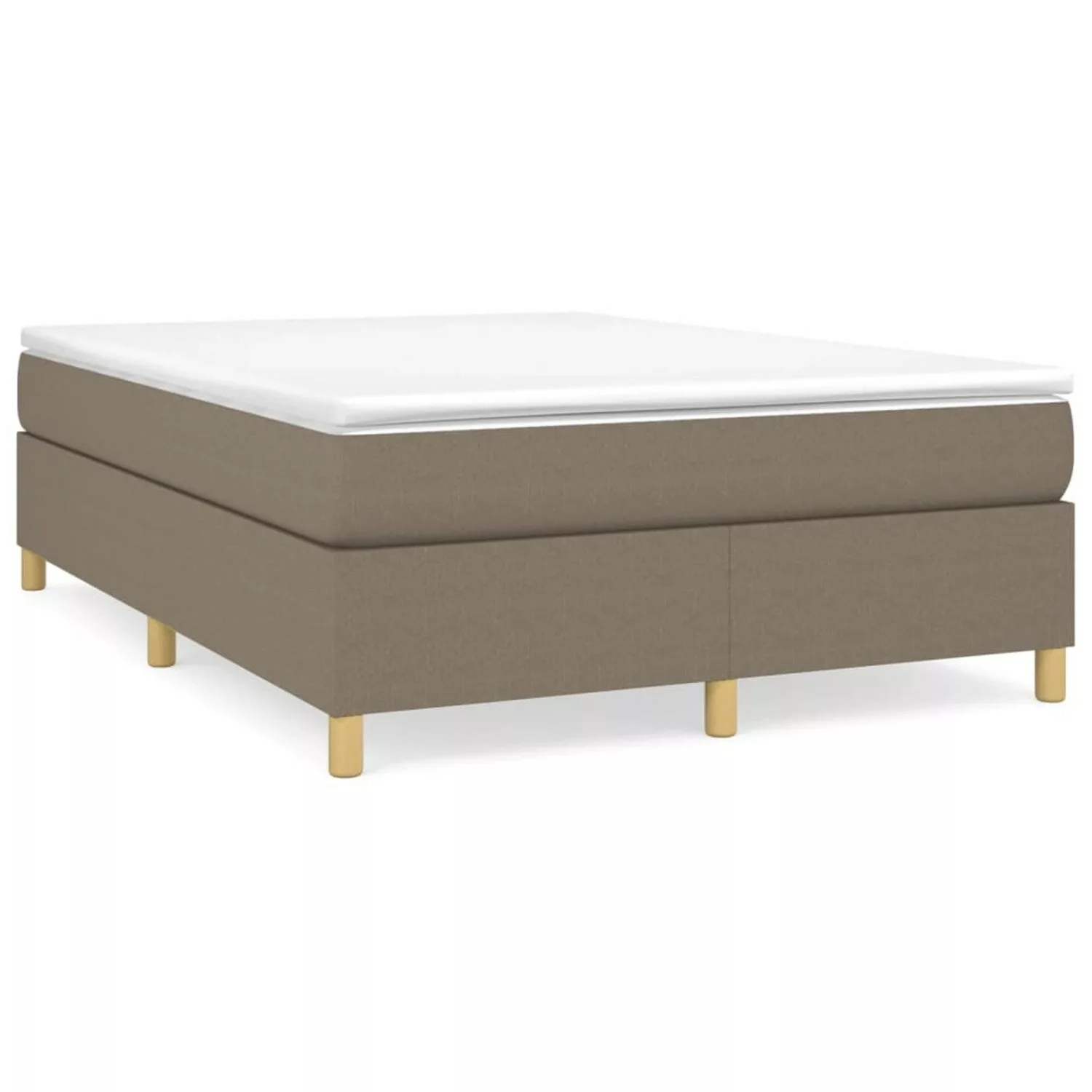 Vidaxl Boxspringbett Taupe 140x200 Cm Stoff günstig online kaufen