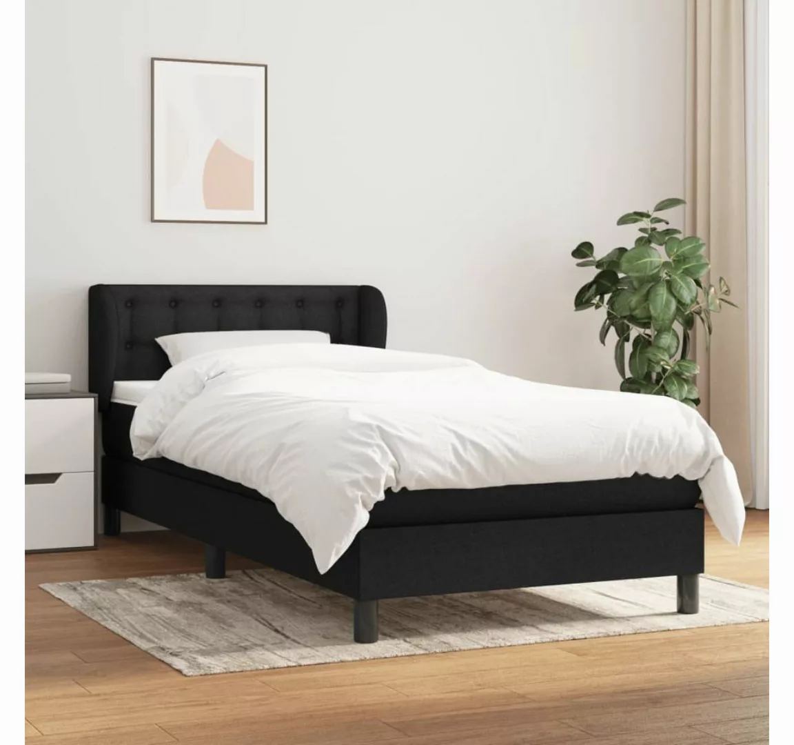 vidaXL Boxspringbett Bett Boxspringbett mit Matratze & Topper Stoff verschi günstig online kaufen