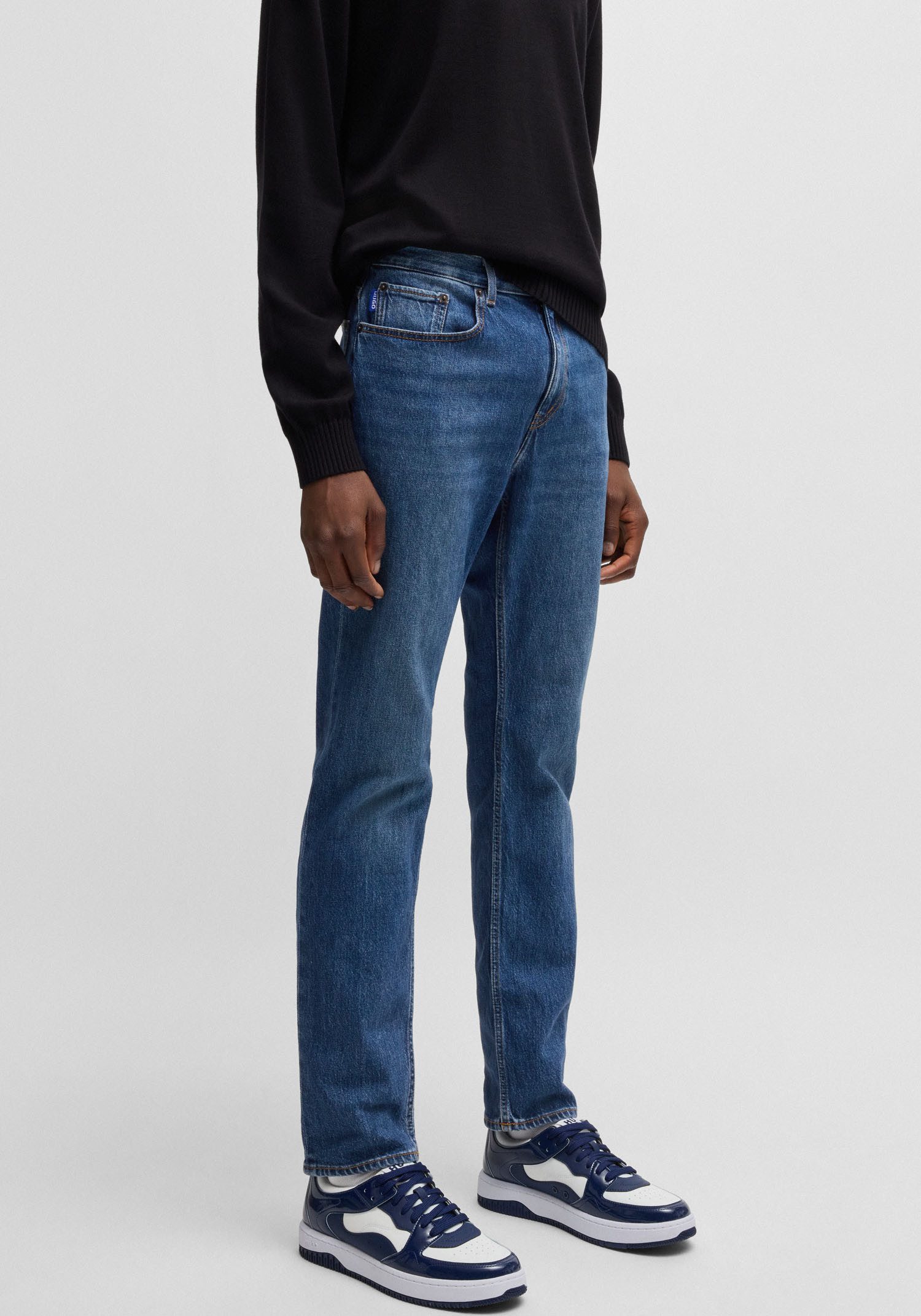 HUGO Blue Slim-fit-Jeans "Ash", mit Stone-washed-Finish günstig online kaufen