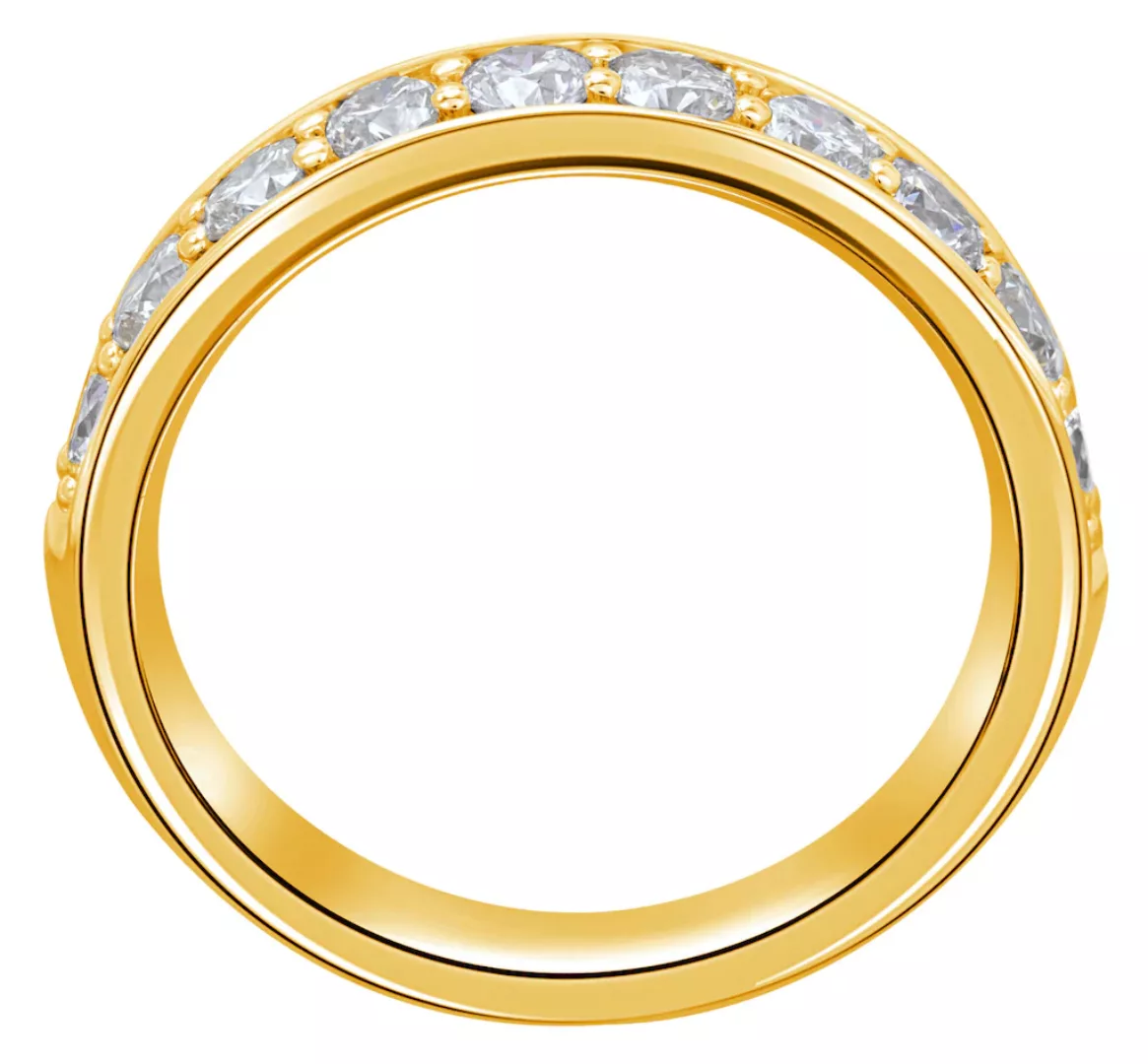 ONE ELEMENT Diamantring "0.1 ct Diamant Brillant Memoire Ring aus 585 Gelbg günstig online kaufen