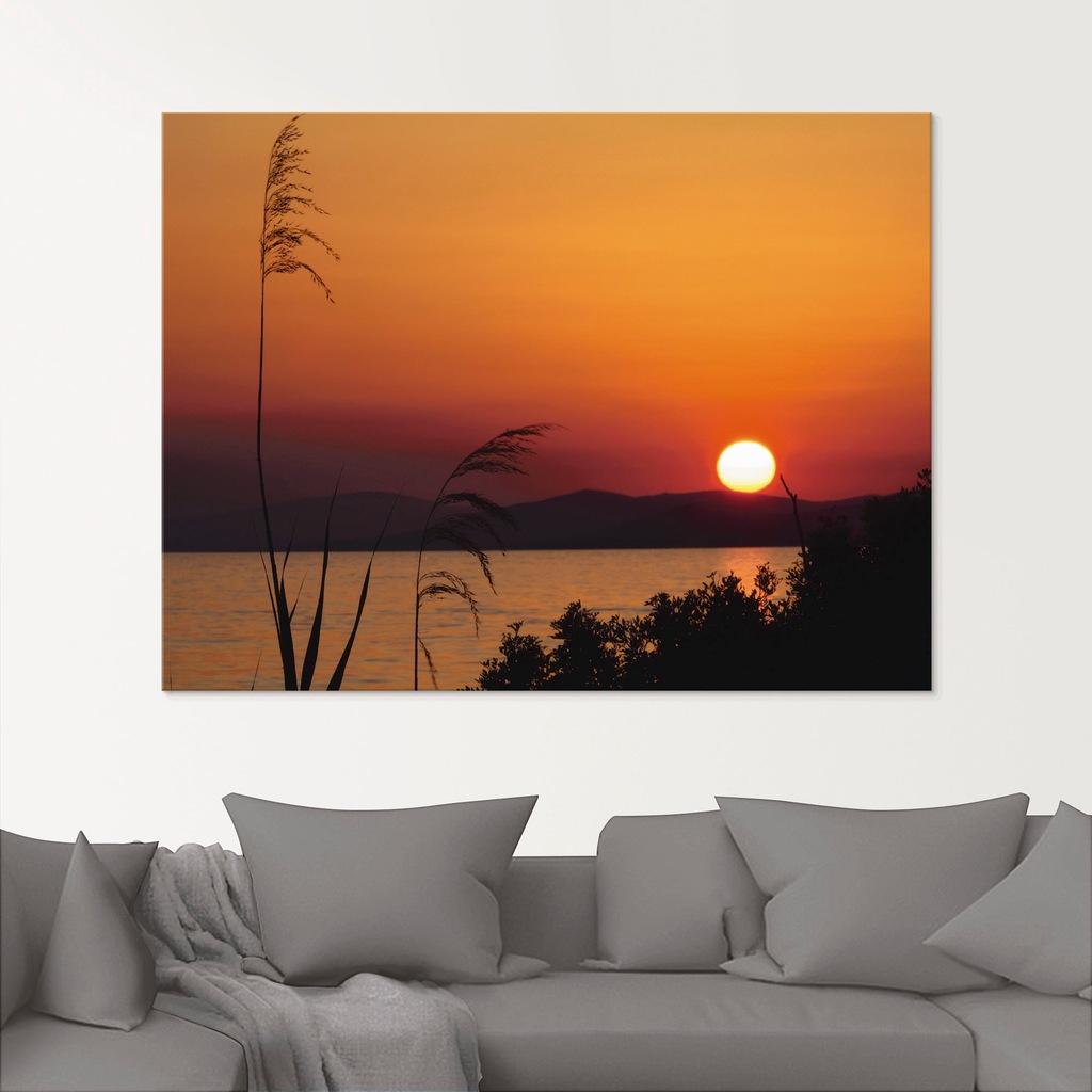 Artland Glasbild »Sonnenuntergang«, Sonnenaufgang & -untergang, (1 St.), in günstig online kaufen