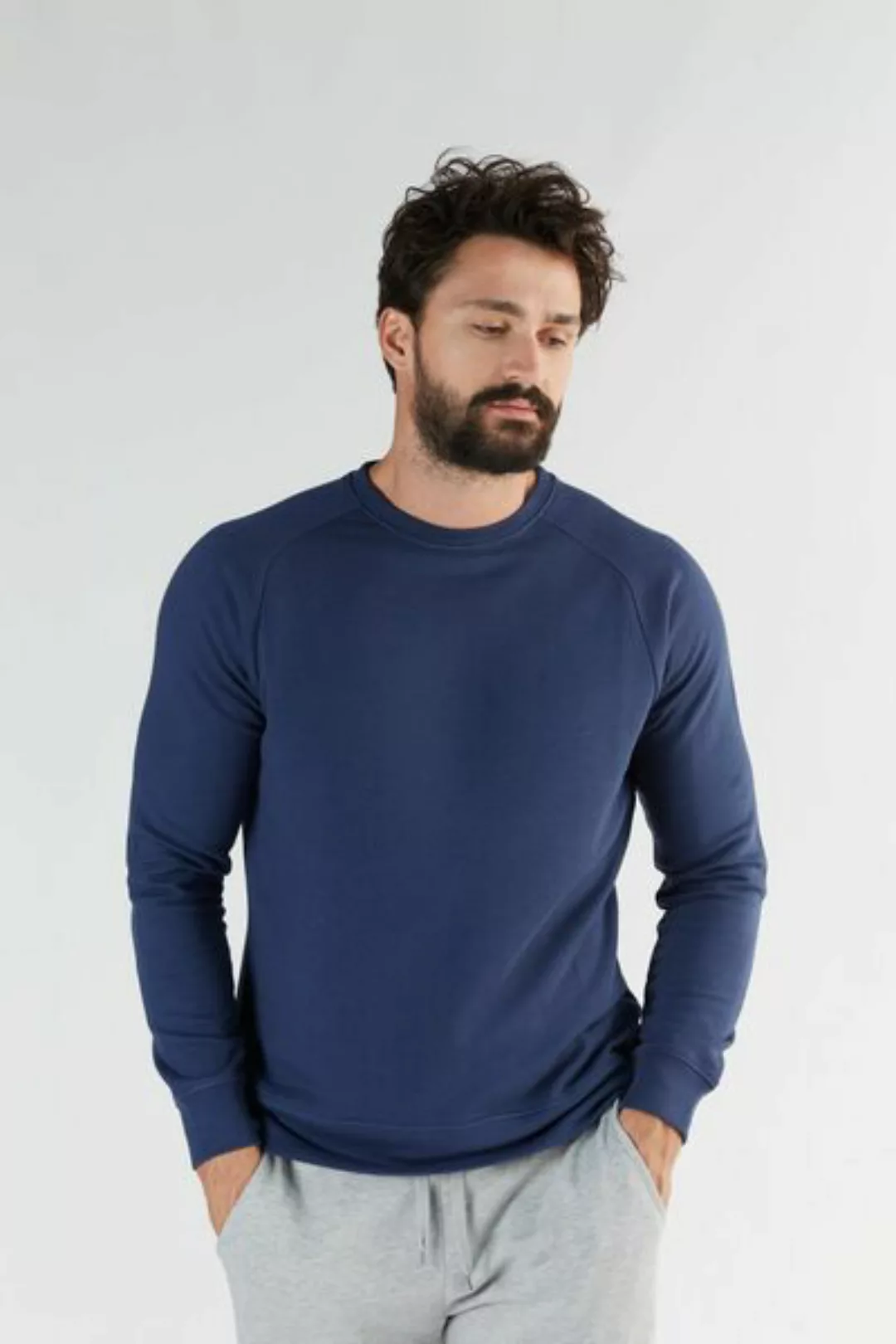 Herren Sweatshirt Aus Bio-baumwolle Und Tencel Lyocell Gots T2800 günstig online kaufen