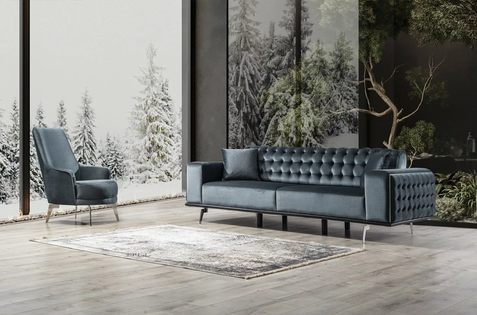 Villa Möbel Sofa Torro, Set, mit Relax-/Bettfunktion durch umklappbare Rück günstig online kaufen