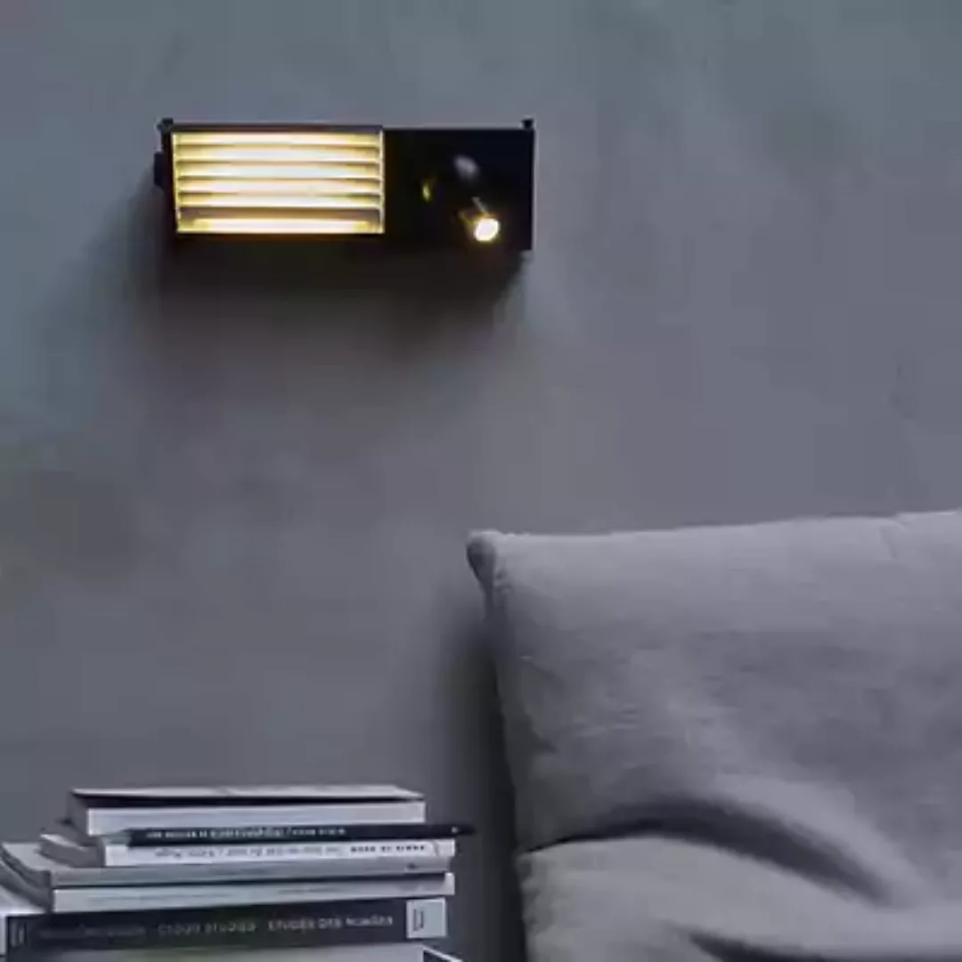 DCW Biny Bedside Wandleuchte LED, schwarz/weiß - links günstig online kaufen