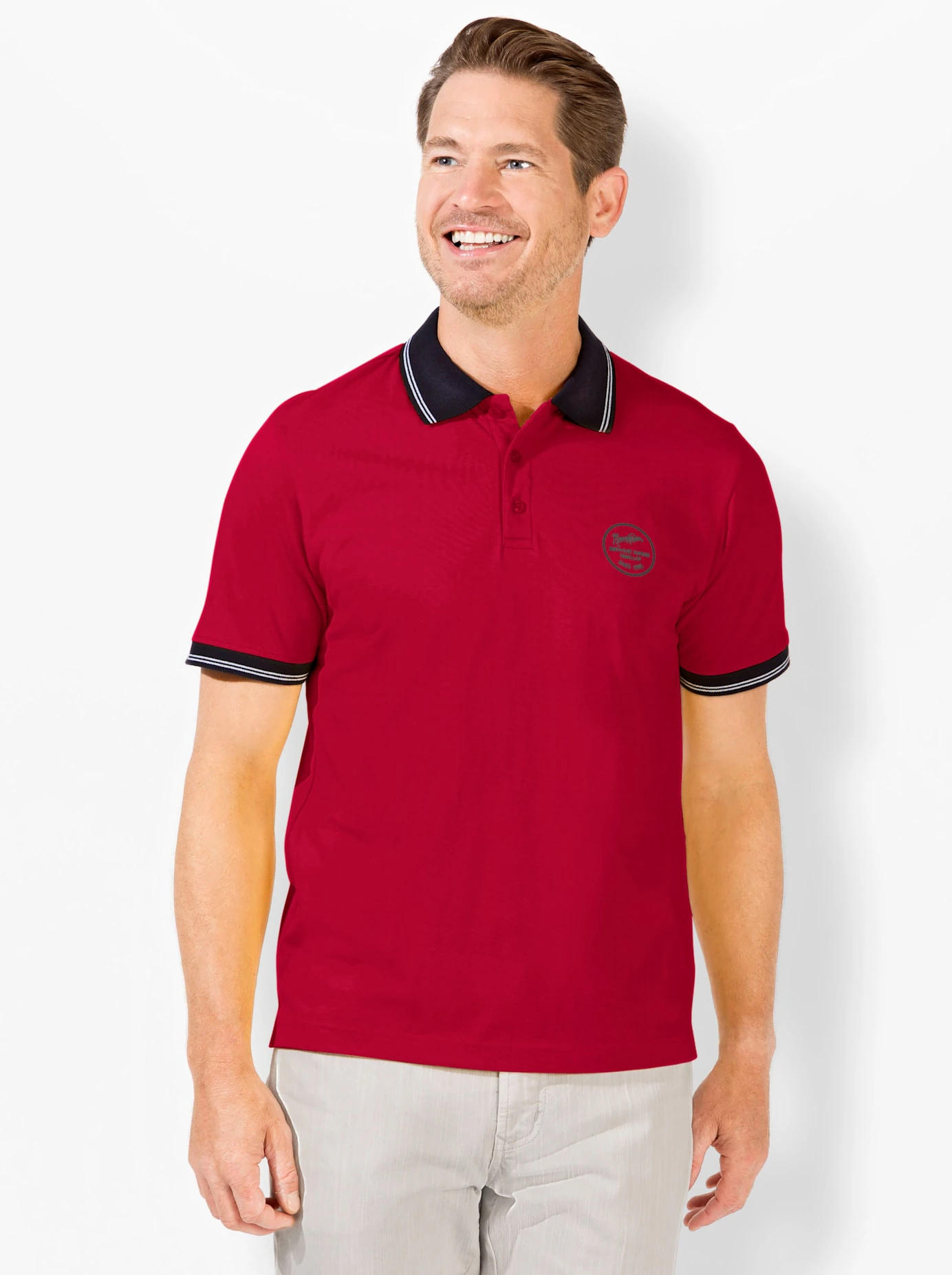 Poloshirt "Kurzarm-Poloshirt", (1 tlg.) günstig online kaufen