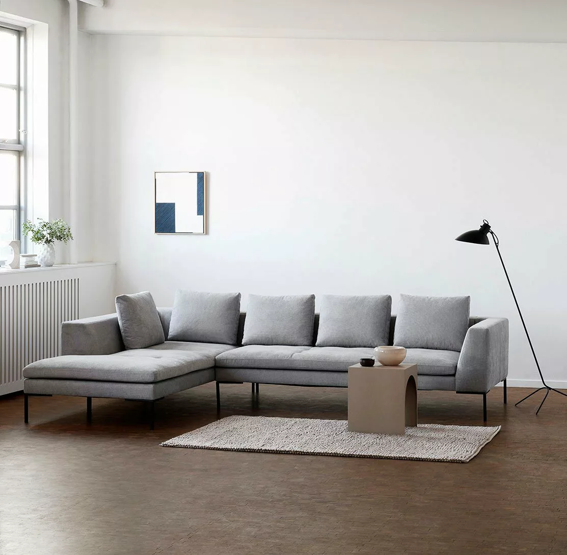 FLEXLUX 3-Sitzer »Loano«, modernes Sofa, frei im Raum stellbar, lose Kissen günstig online kaufen
