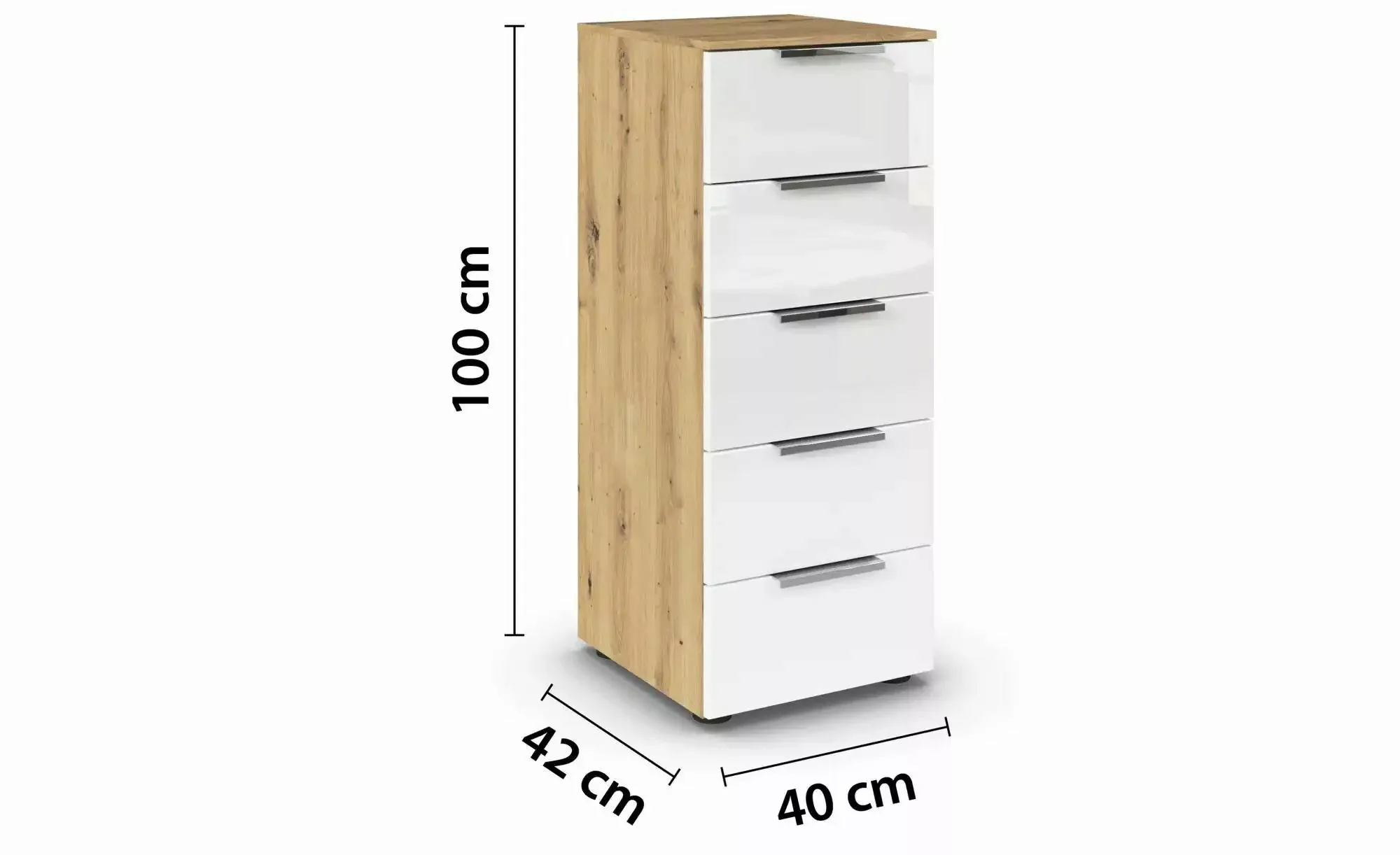 Kommode ¦ holzfarben ¦ Maße (cm): B: 40 H: 100 Kommoden & Sideboards > Komm günstig online kaufen