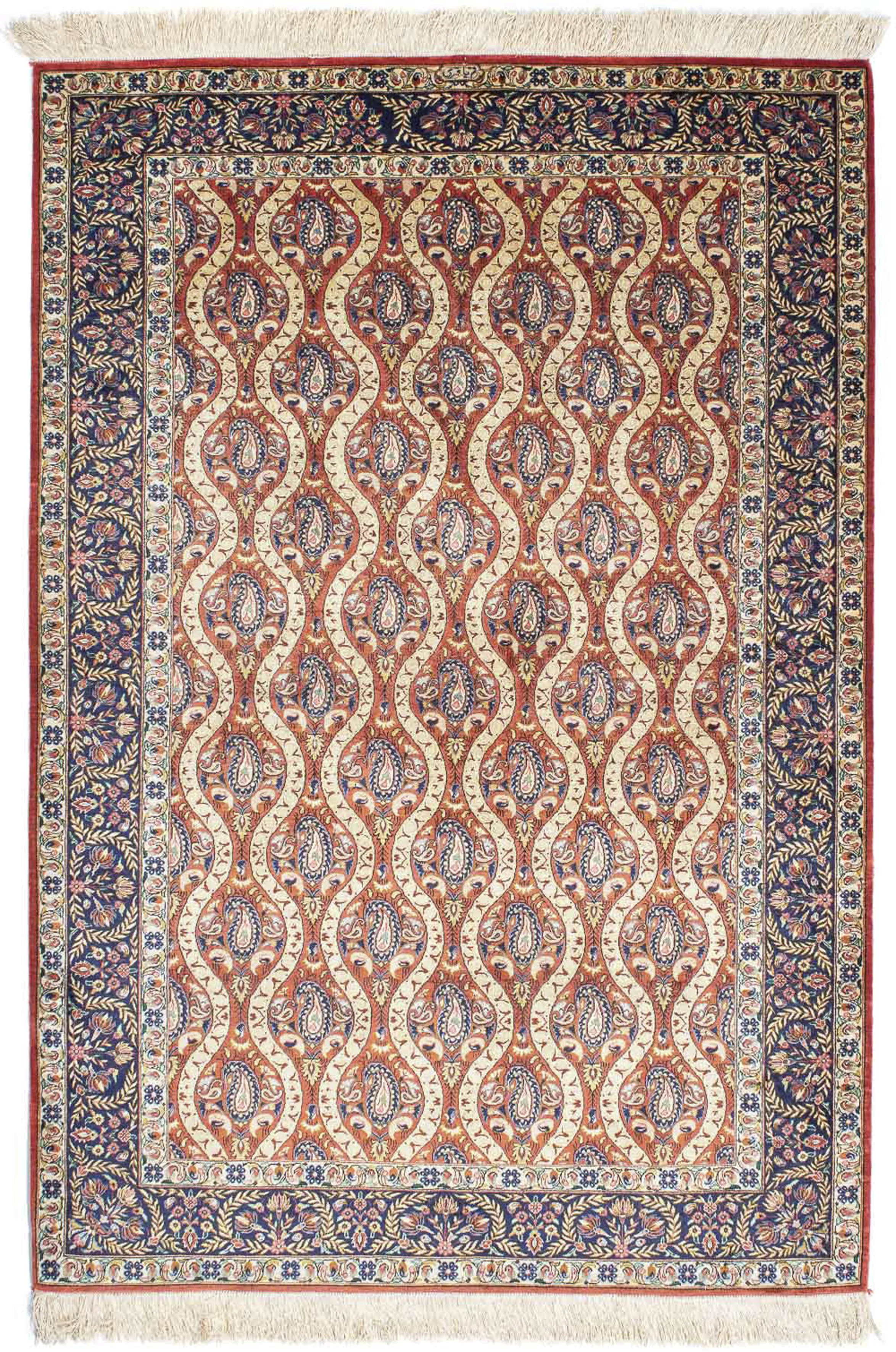 morgenland Orientteppich »Perser - Ghom - 150 x 98 cm - rot«, rechteckig günstig online kaufen