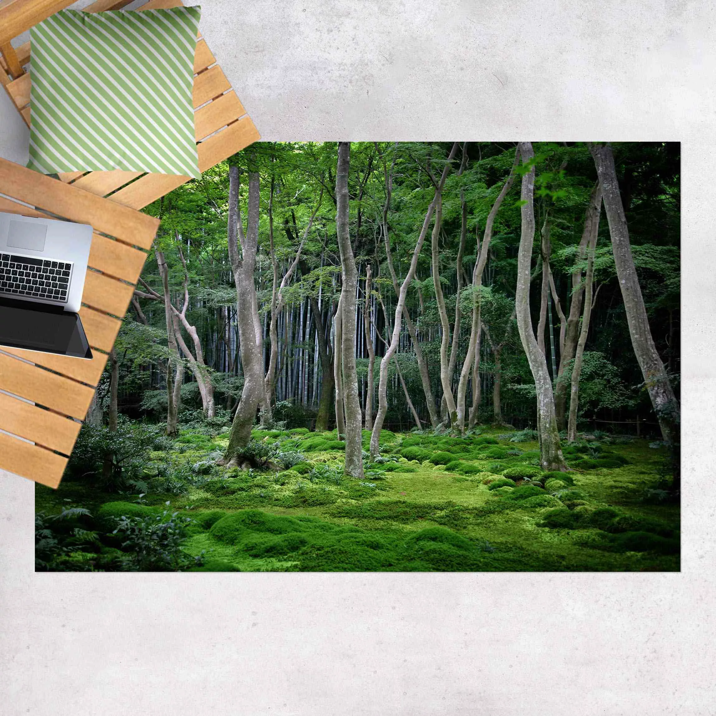 Vinyl-Teppich Japanischer Wald günstig online kaufen