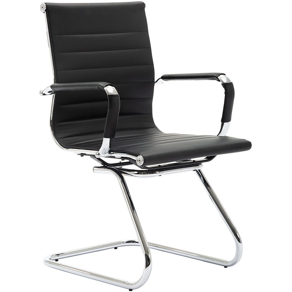 WAHSON OFFICE CHAIRS Bürostuhl 2 PU-Leder-Freischwinger günstig online kaufen