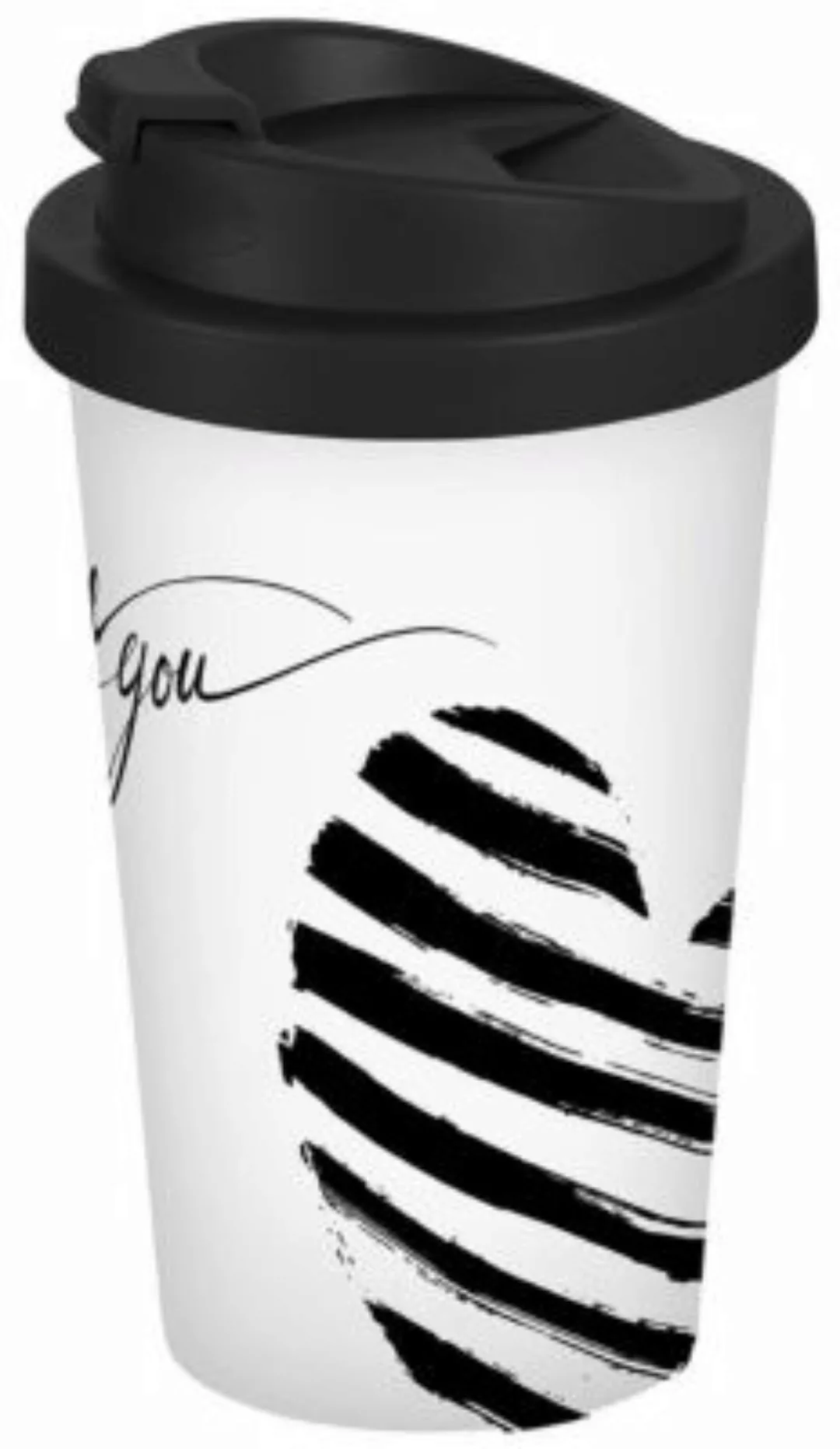Geda Labels Coffee to go Becher Love You 400ml Kaffeebecher bunt günstig online kaufen