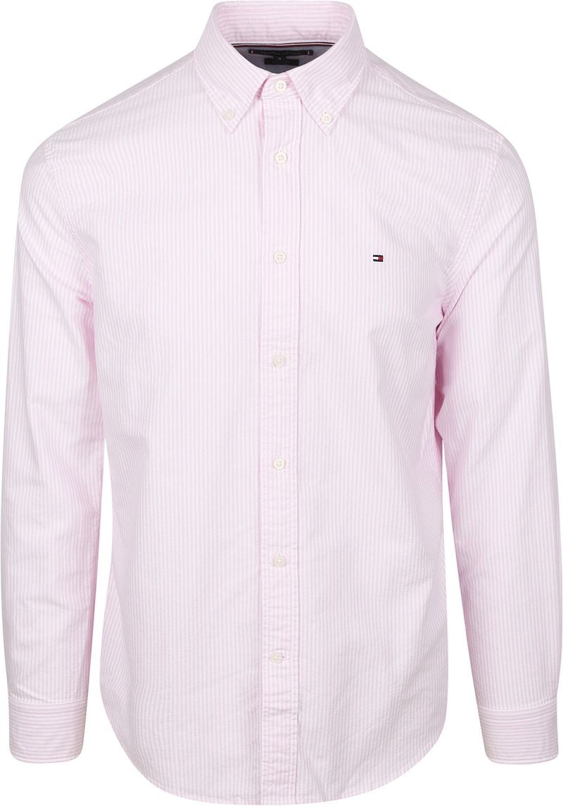 Tommy Hilfiger Oxford Hemd Streifen Rosa - Größe XL günstig online kaufen