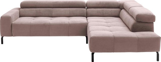 Places of Style Ecksofa Cleveland, L-Form, incl. Kopfteilverstellung, Breit günstig online kaufen