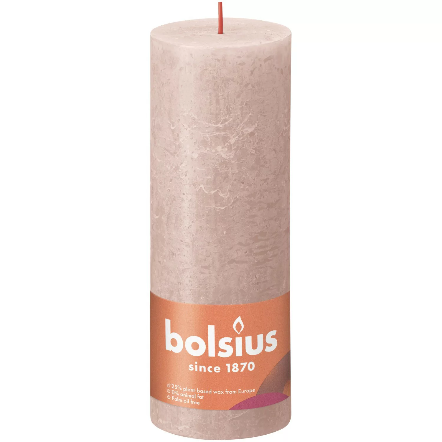 Bolsius Rustik-Kerze Shine 190/68 mm Nebliges Rosa günstig online kaufen