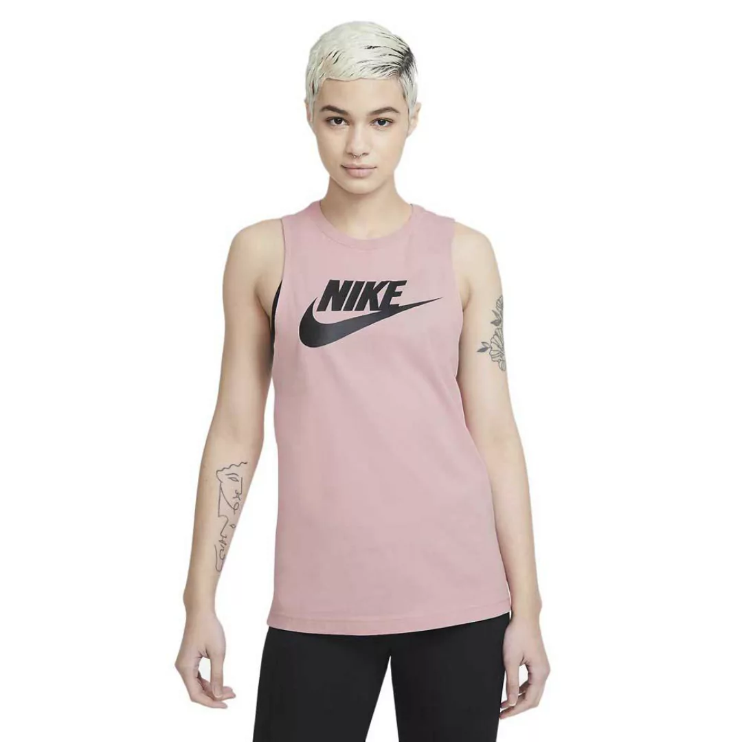 Nike Sportswear Muscle Ärmelloses T-shirt S Pink Glaze / Black günstig online kaufen