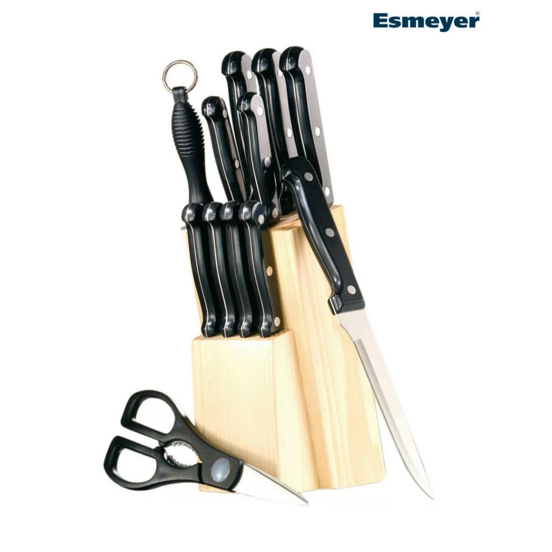Esmeyer Messerblock ORION schwarz Edelstahl 12 tlg. günstig online kaufen
