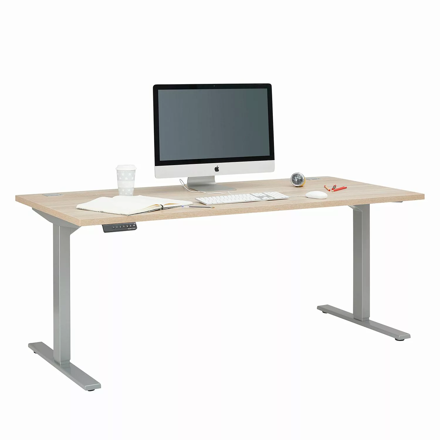 Schreibtisch - grau - 175 cm - 72 cm - 80 cm - Tische > Bürotische - Möbel günstig online kaufen