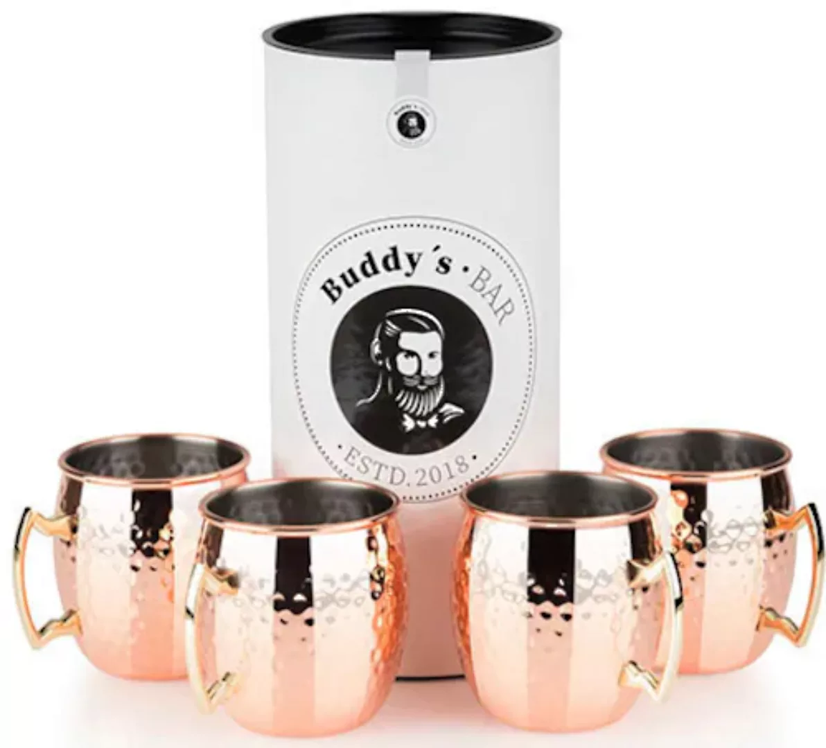 Buddy's Becher »Buddy´s Bar«, (Set, 4 tlg.), Moscow Mule Becher, 500 ml, ho günstig online kaufen