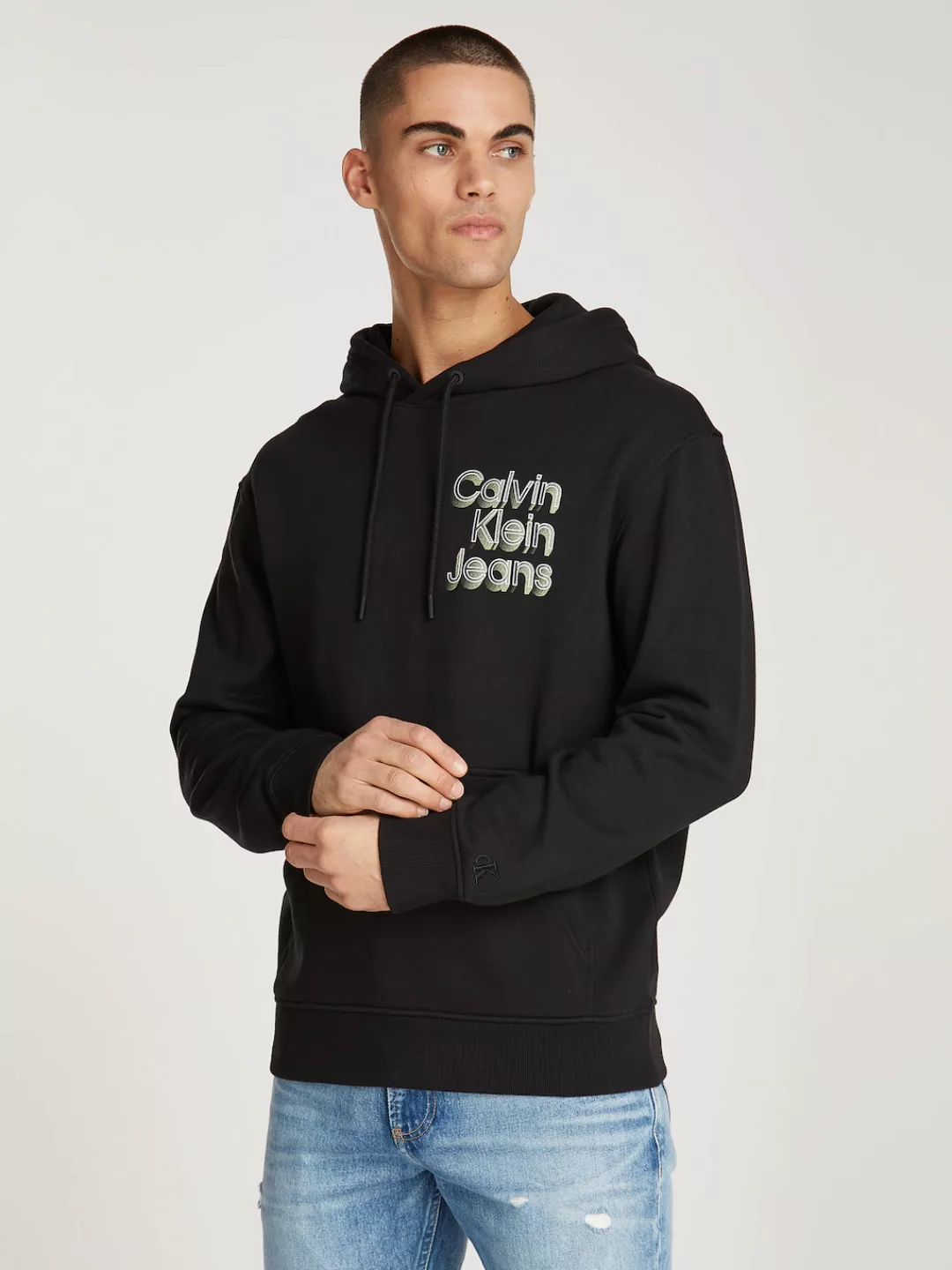 Calvin Klein Jeans Kapuzensweatshirt "STACKED EUPHORIC LOGO HOODIE" günstig online kaufen