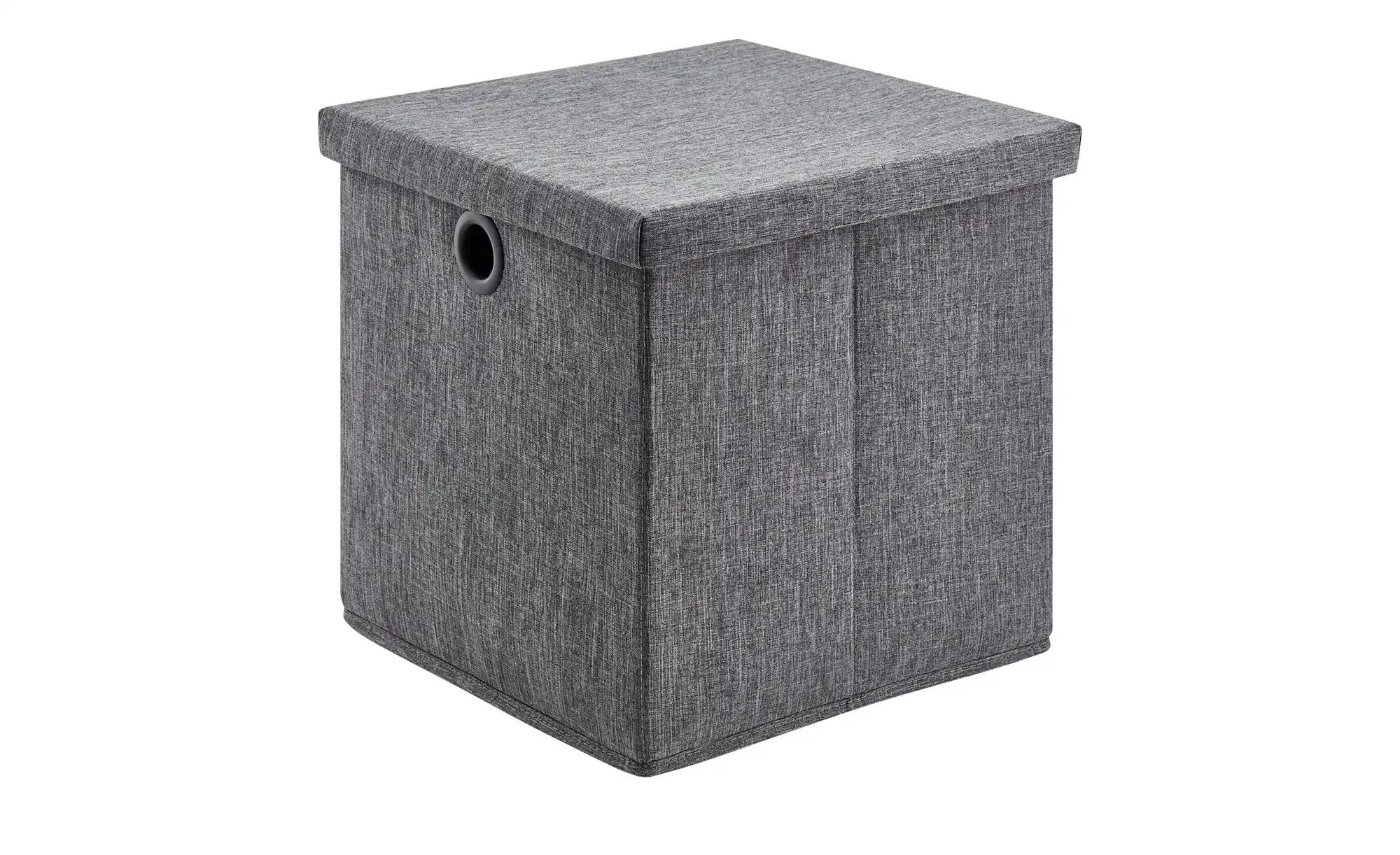 Aufbewahrungsbox   ¦ grau ¦ Polyester,Pappe ¦ Maße (cm): B: 32 H: 30 T: 32. günstig online kaufen