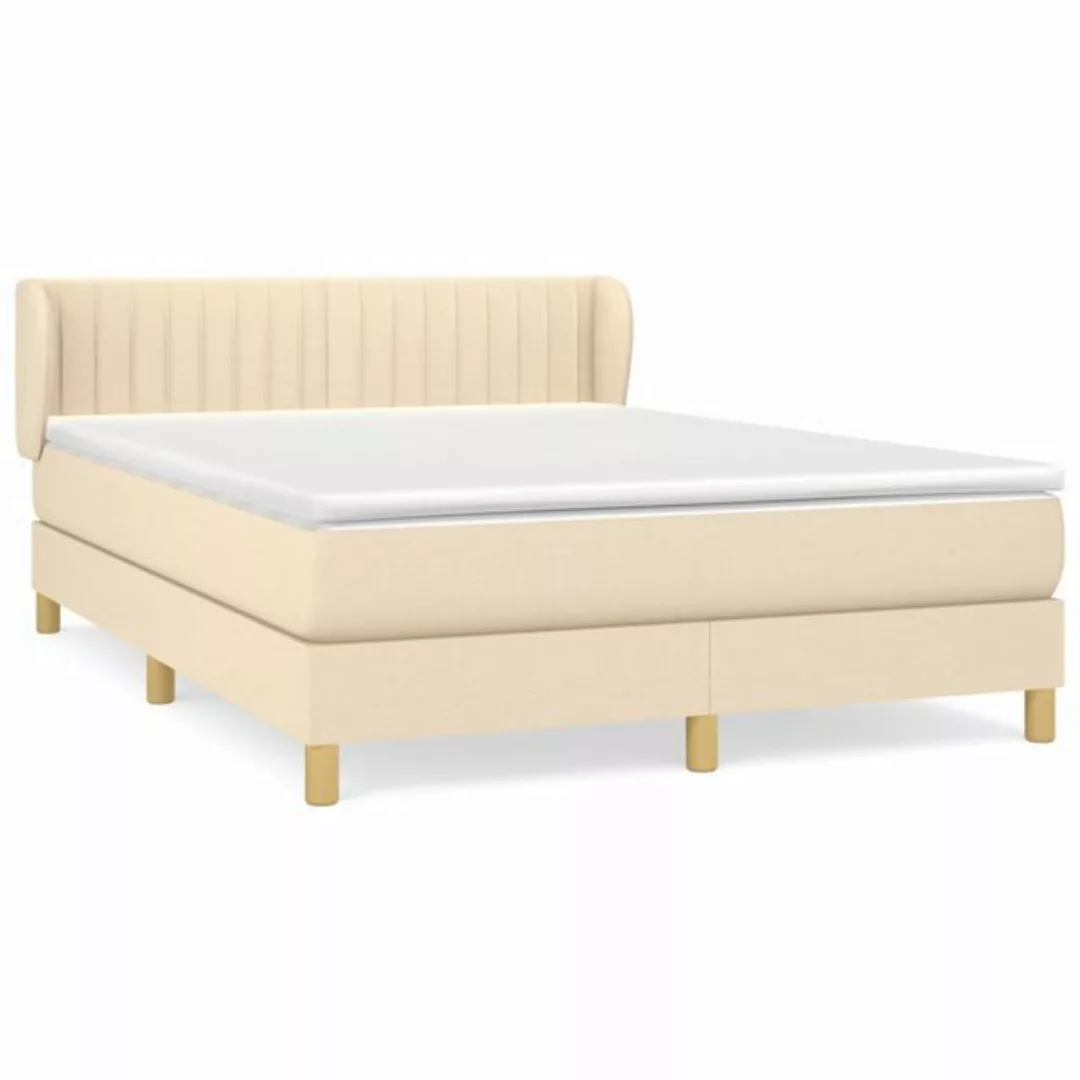 vidaXL Boxspringbett Bett Boxspringbett mit Matratze & Topper Stoff verschi günstig online kaufen