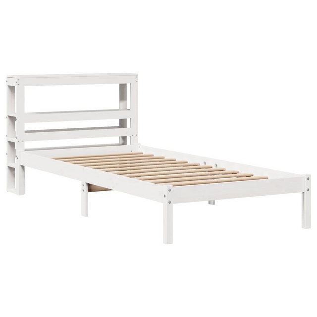 vidaXL Bett Massivholzbett ohne Matratze Weiß 90x190 cm Kiefernholz günstig online kaufen