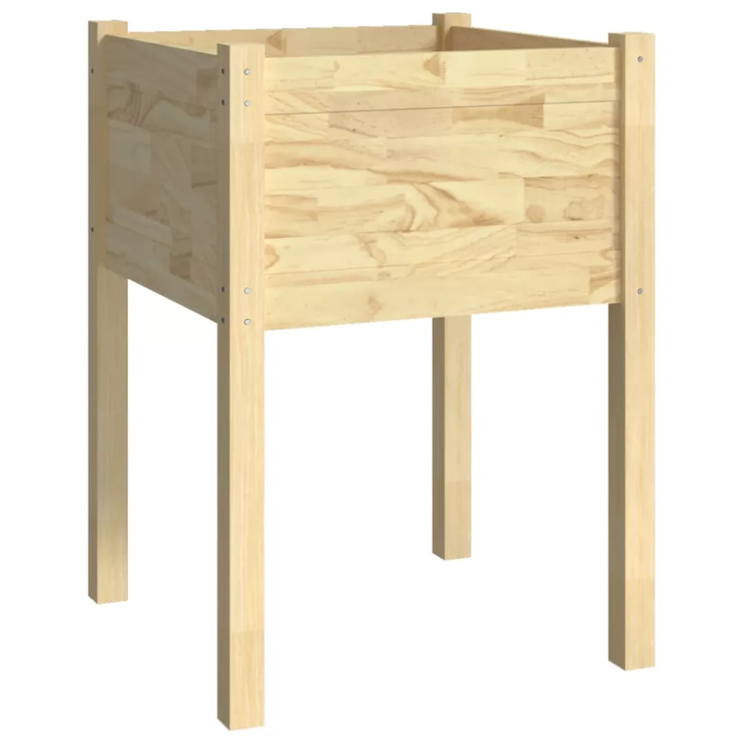 vidaXL Blumentopf Pflanzkübel 50x50x70 cm Massivholz günstig online kaufen