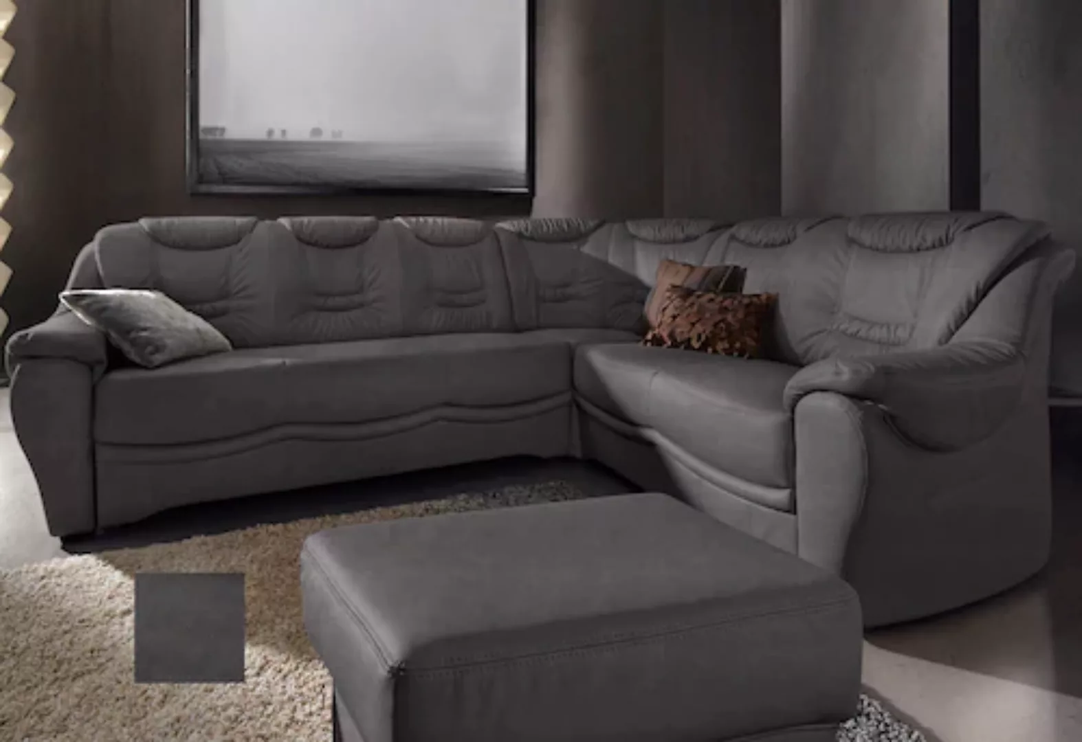 sit&more Ecksofa »Benson L-Form«, wahlweise mit Bettfunktion günstig online kaufen