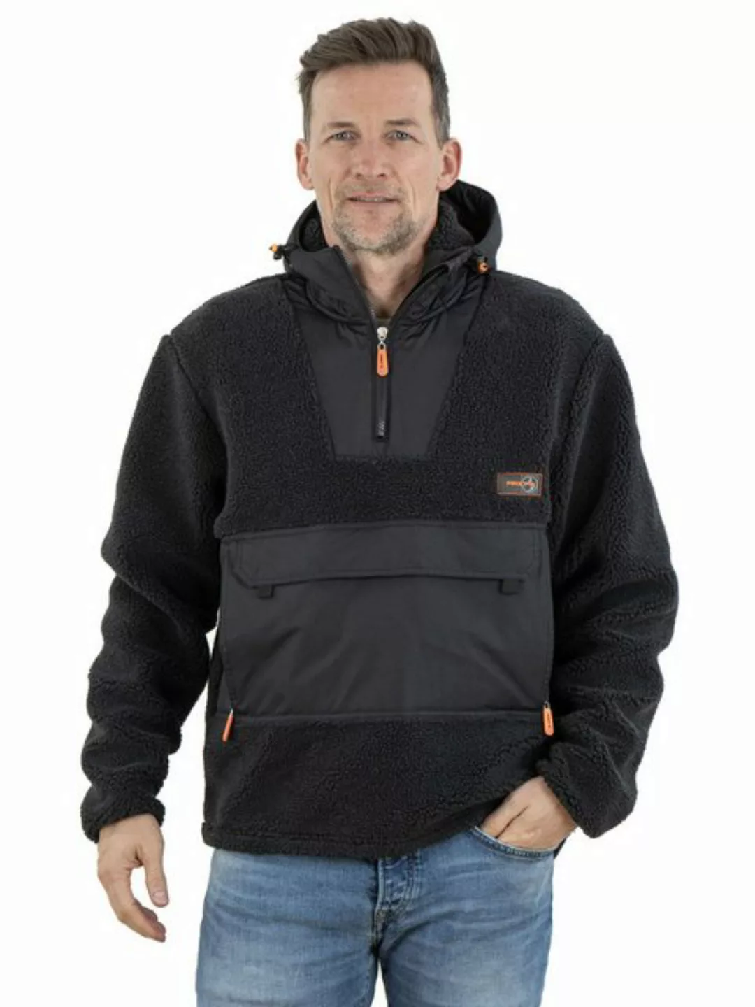 FirstB Fleecepullover Herren Sherpafleece Troyer Arnd günstig online kaufen