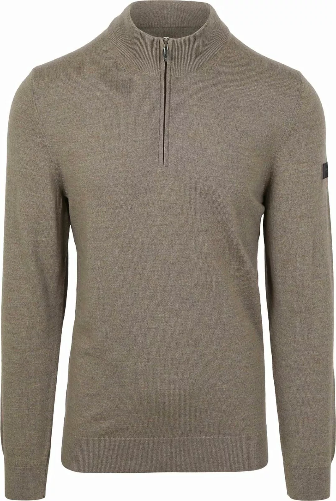 Cavallaro Merino Half-Zip Taupe - Größe S günstig online kaufen