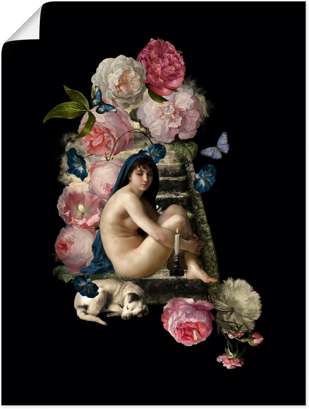 Artland Poster »Nackte Venus mit Hund«, Gottes Bilder, (1 St.), als Alubild günstig online kaufen