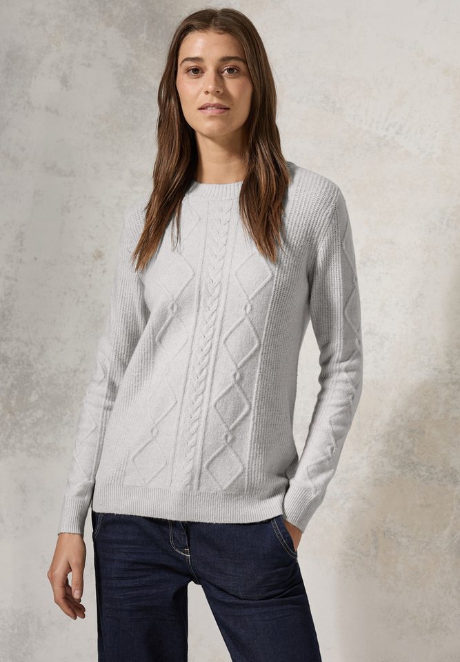 Cecil Strickpullover aus softem Materialmix günstig online kaufen