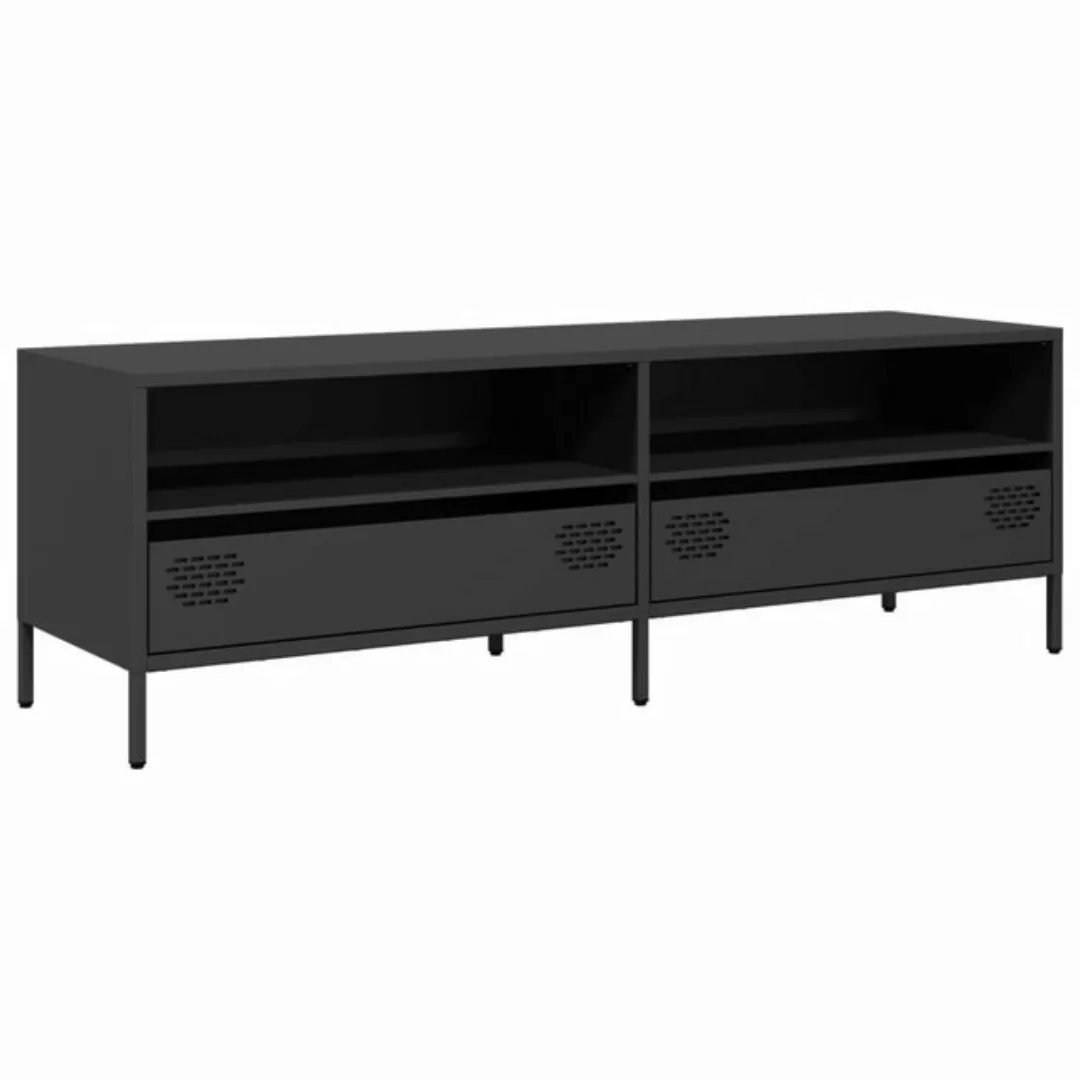 vidaXL TV-Schrank TV-Schrank Schwarz 135x39x43,5 cm Kaltgewalzter Stahl (1- günstig online kaufen